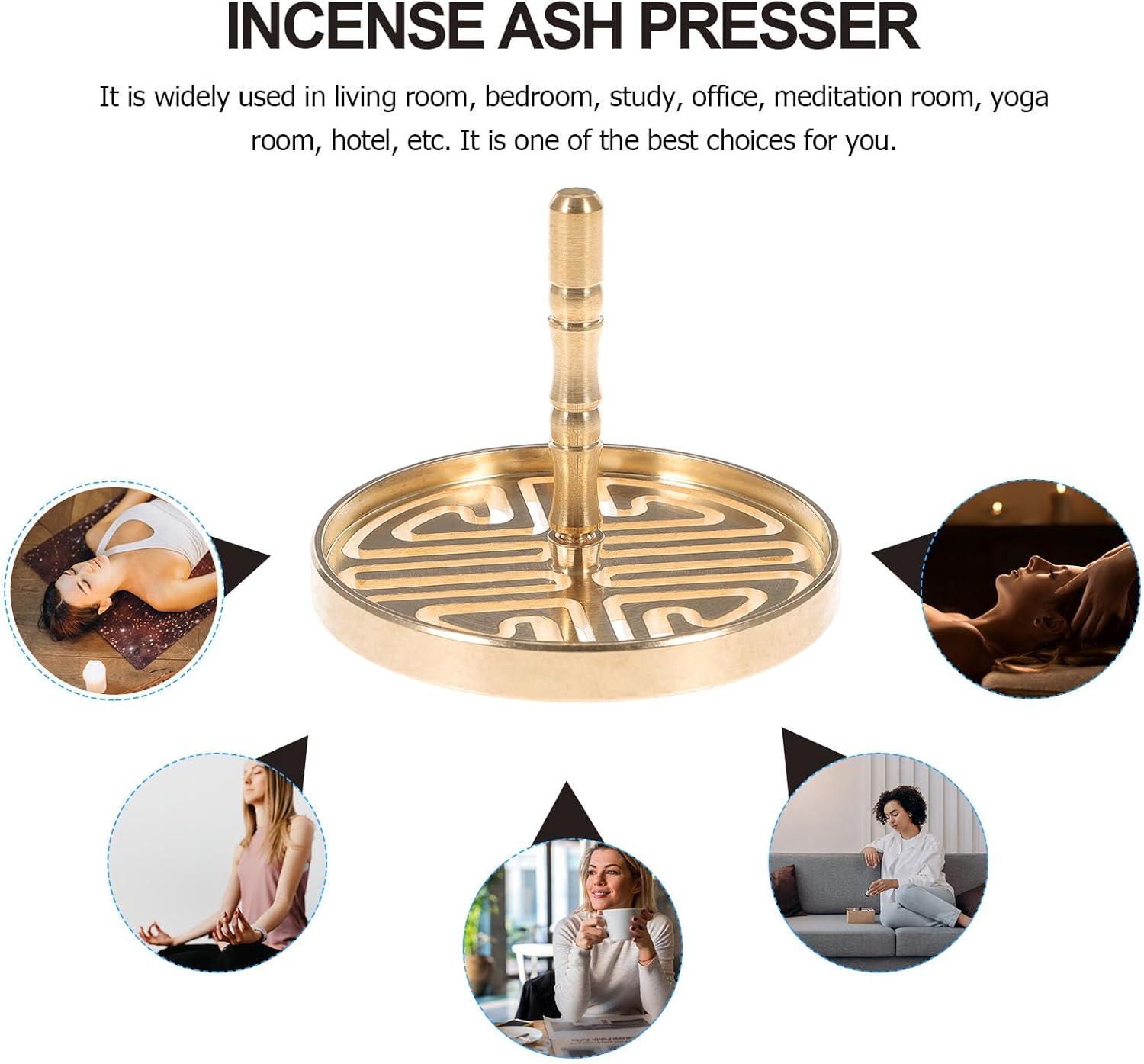 DOITOOL Brass Incense Press Mold for DIY Fragrance