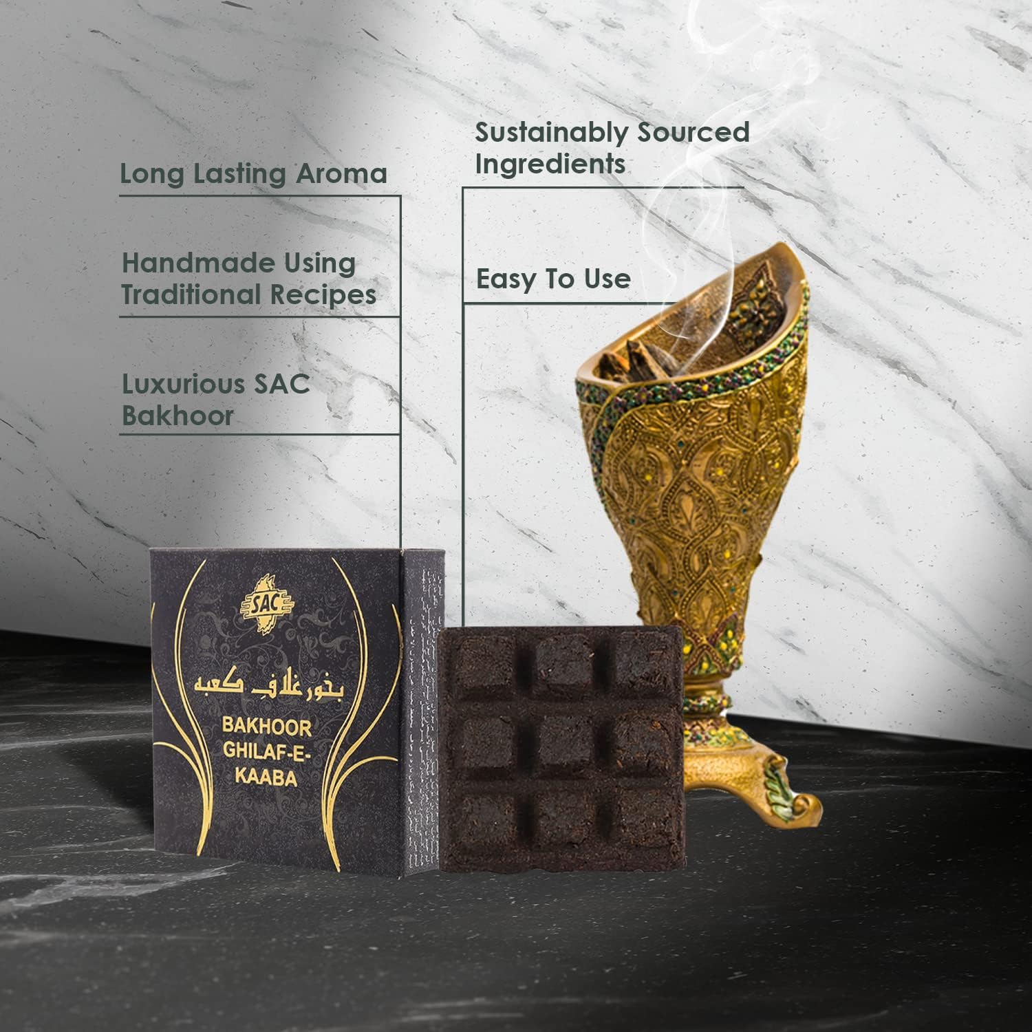 SAC Bakhoor Incense Bar 25g Assorted Scents