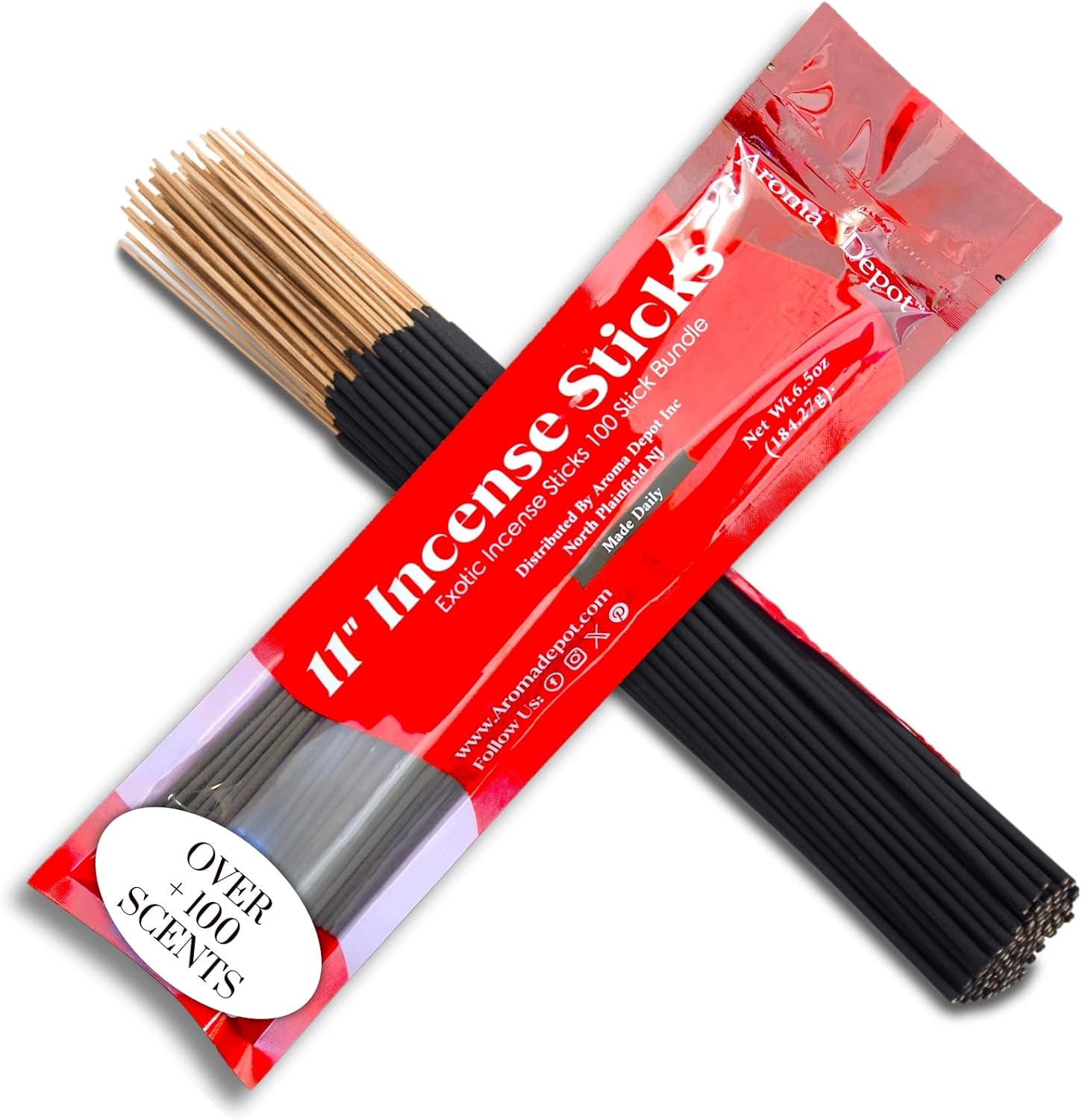 Nag Champa Incense Sticks - 11 Natural Burn for 45-60 Min