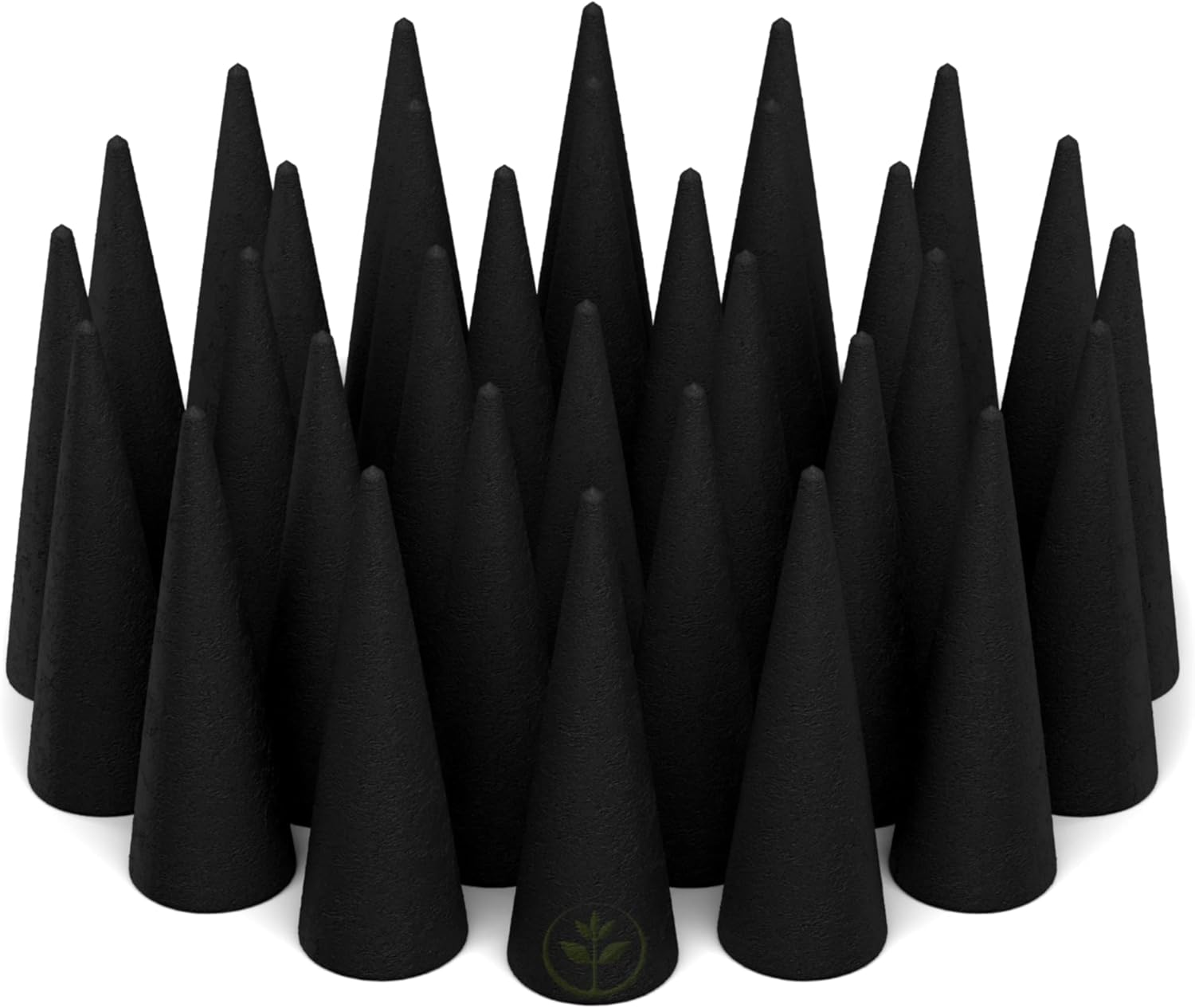 100 Unscented Charcoal Incense Cones for DIY Aromatherapy
