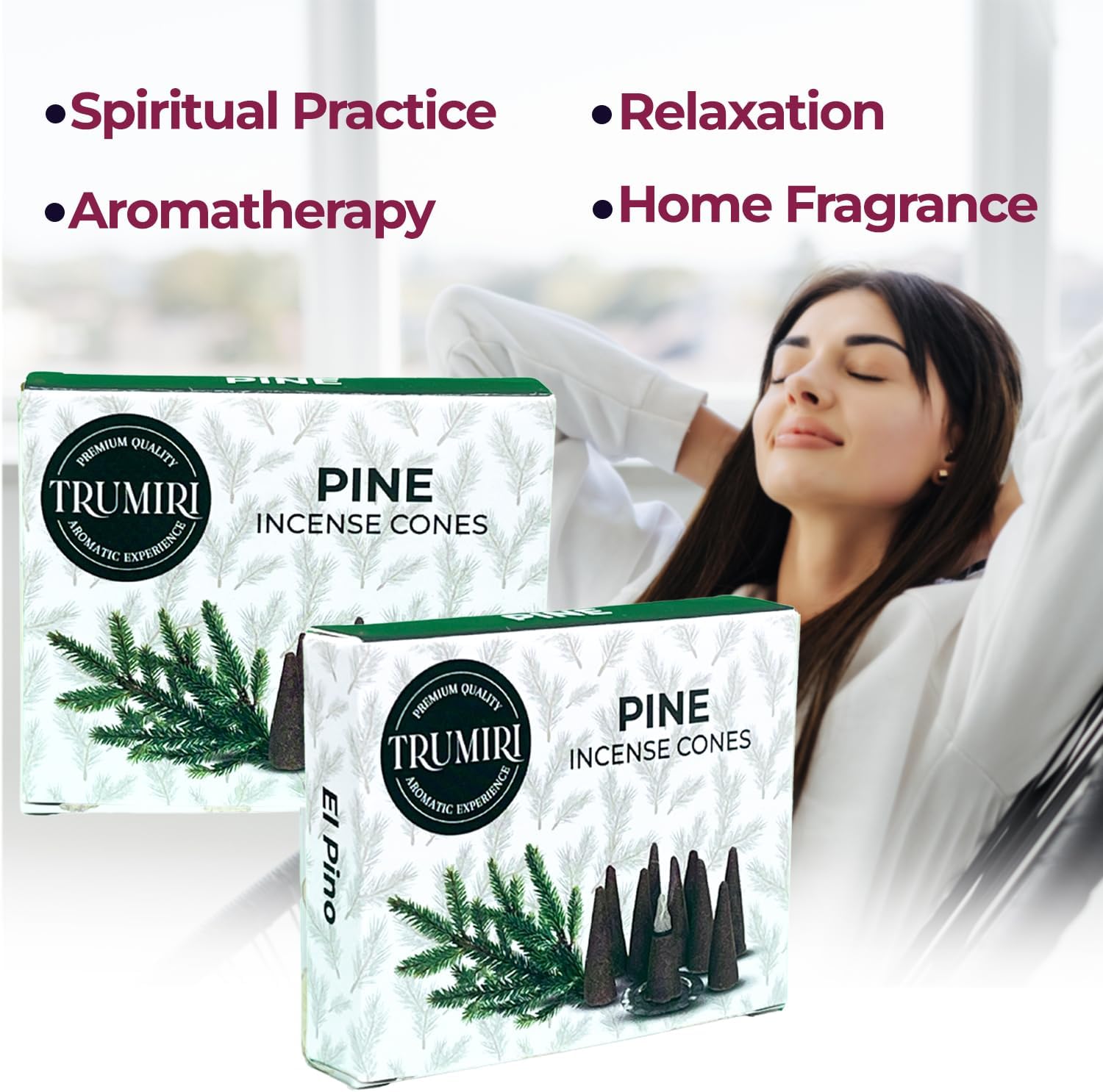 Pine Incense Cones - Dual Pack of 10