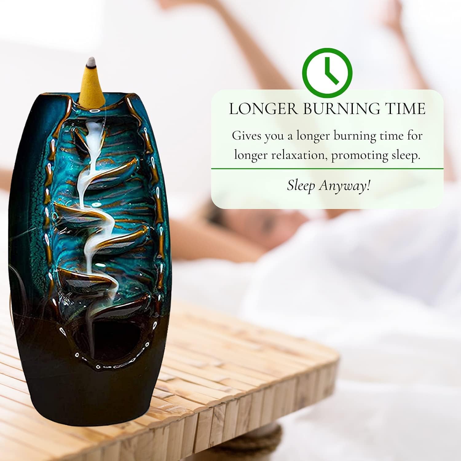 Inscents Waterfall Essential Relaxing Incense Cones - 100 Pack