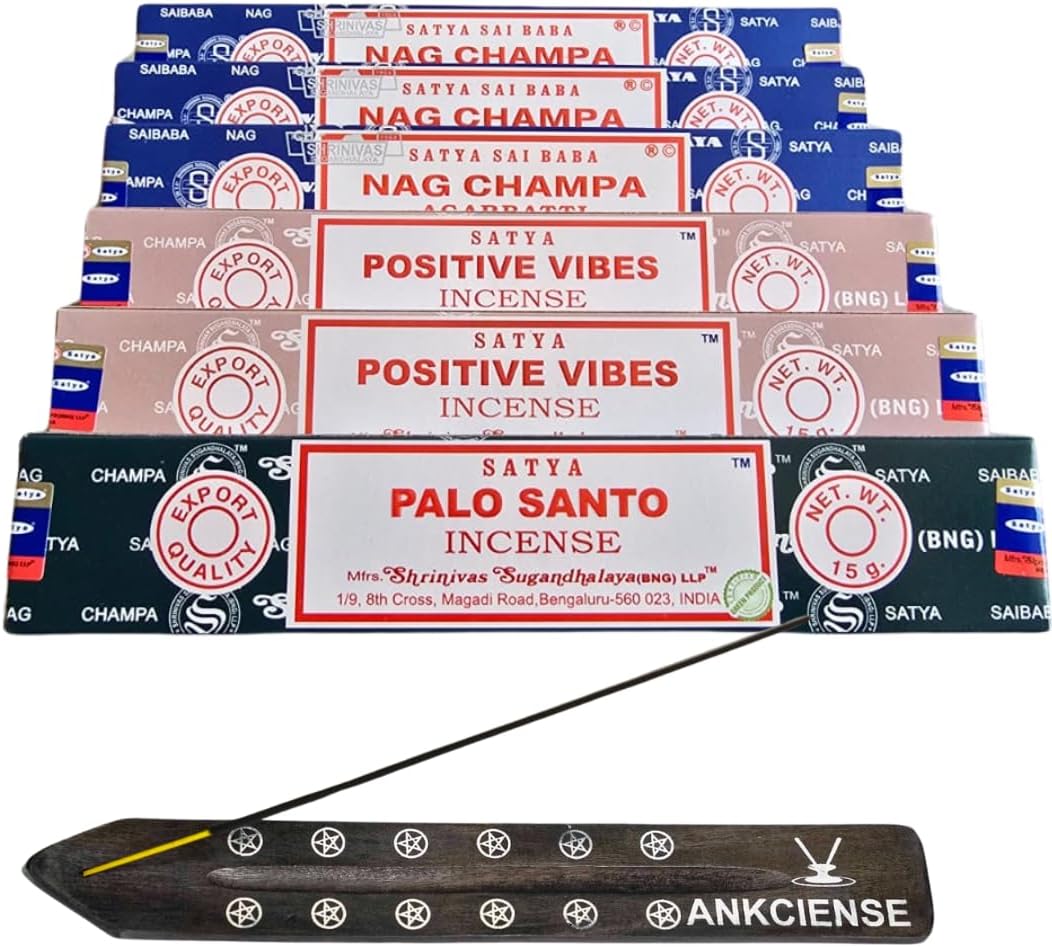 ANKCIENSE Incense Holder with 3 Fragrances Pack of 3