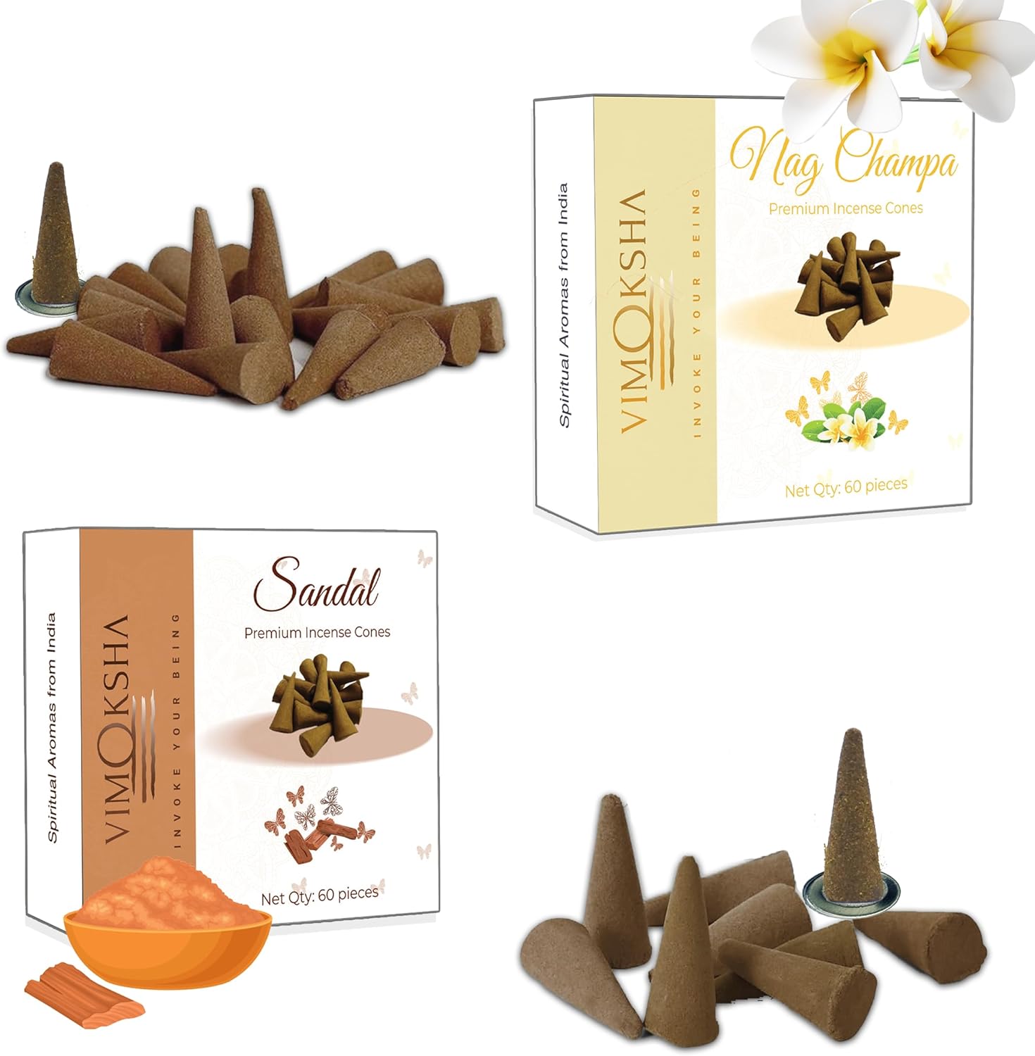 VIMOKSHA Incense Dhoop Cone Pack of 2