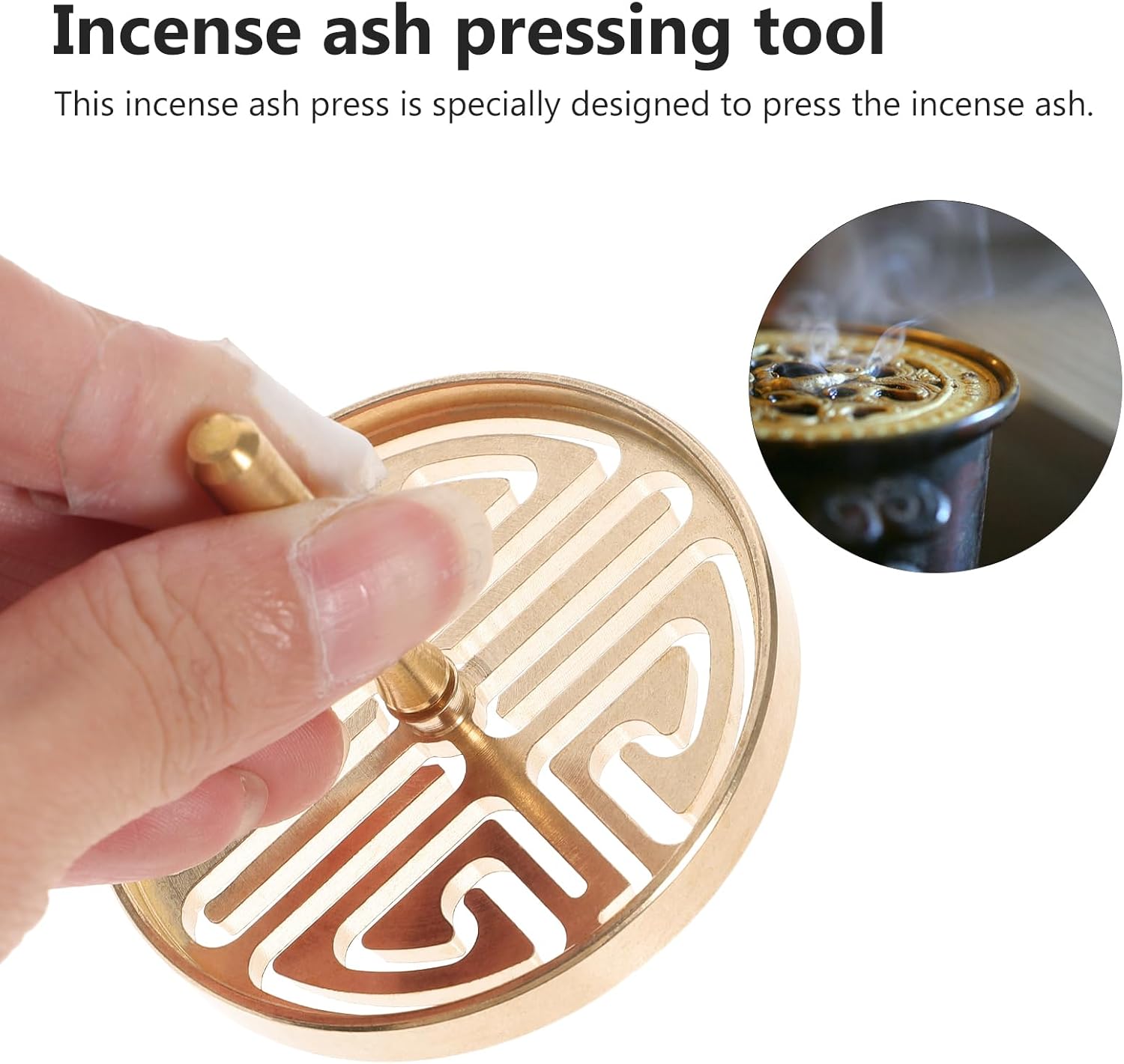 DOITOOL Brass Incense Press Mold for DIY Fragrance