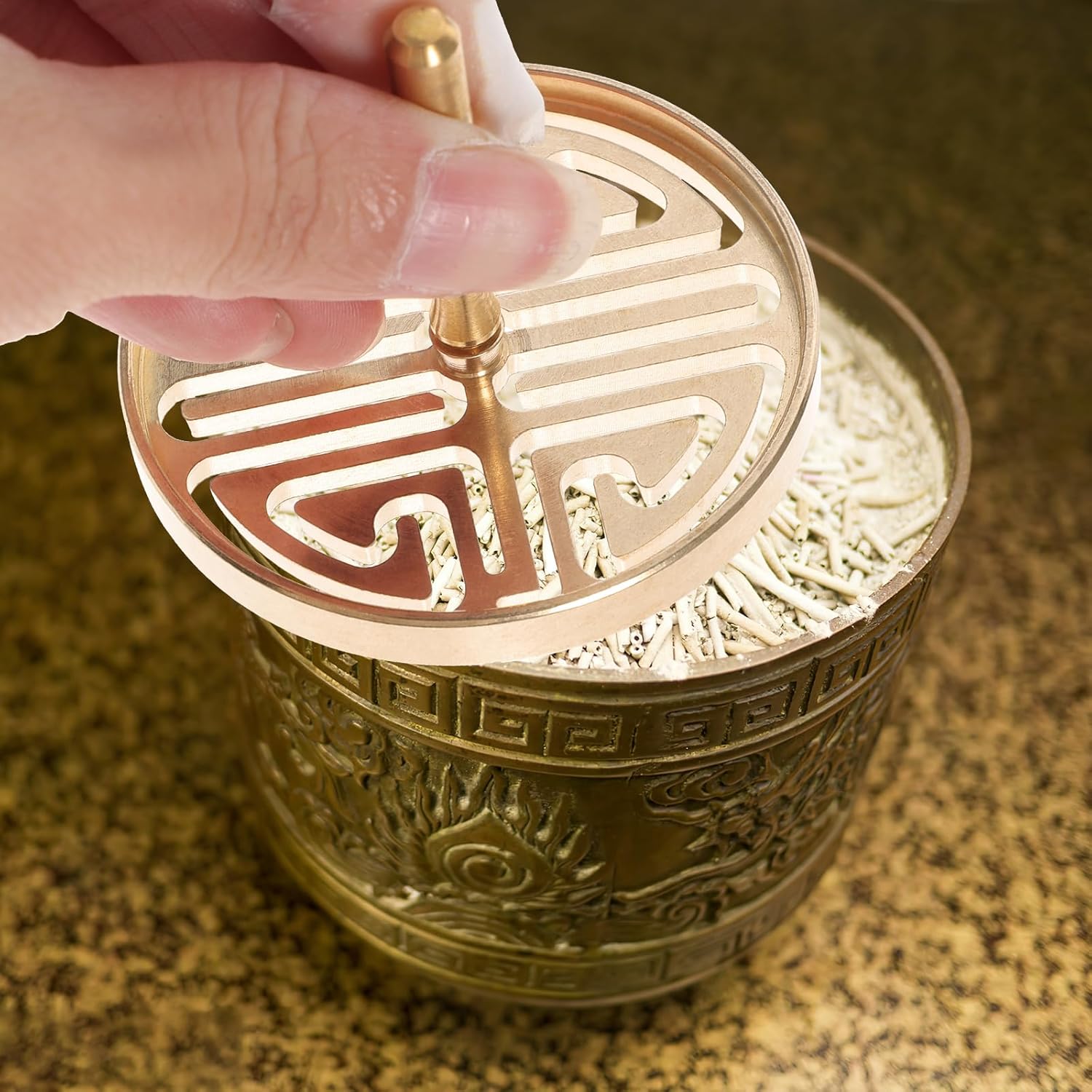DOITOOL Brass Incense Press Mold for DIY Fragrance