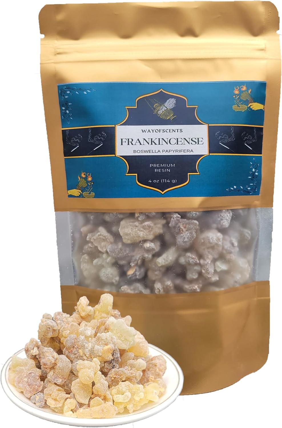Pure Ethiopian Frankincense Resin 4 Oz Boswellia Papyrifera