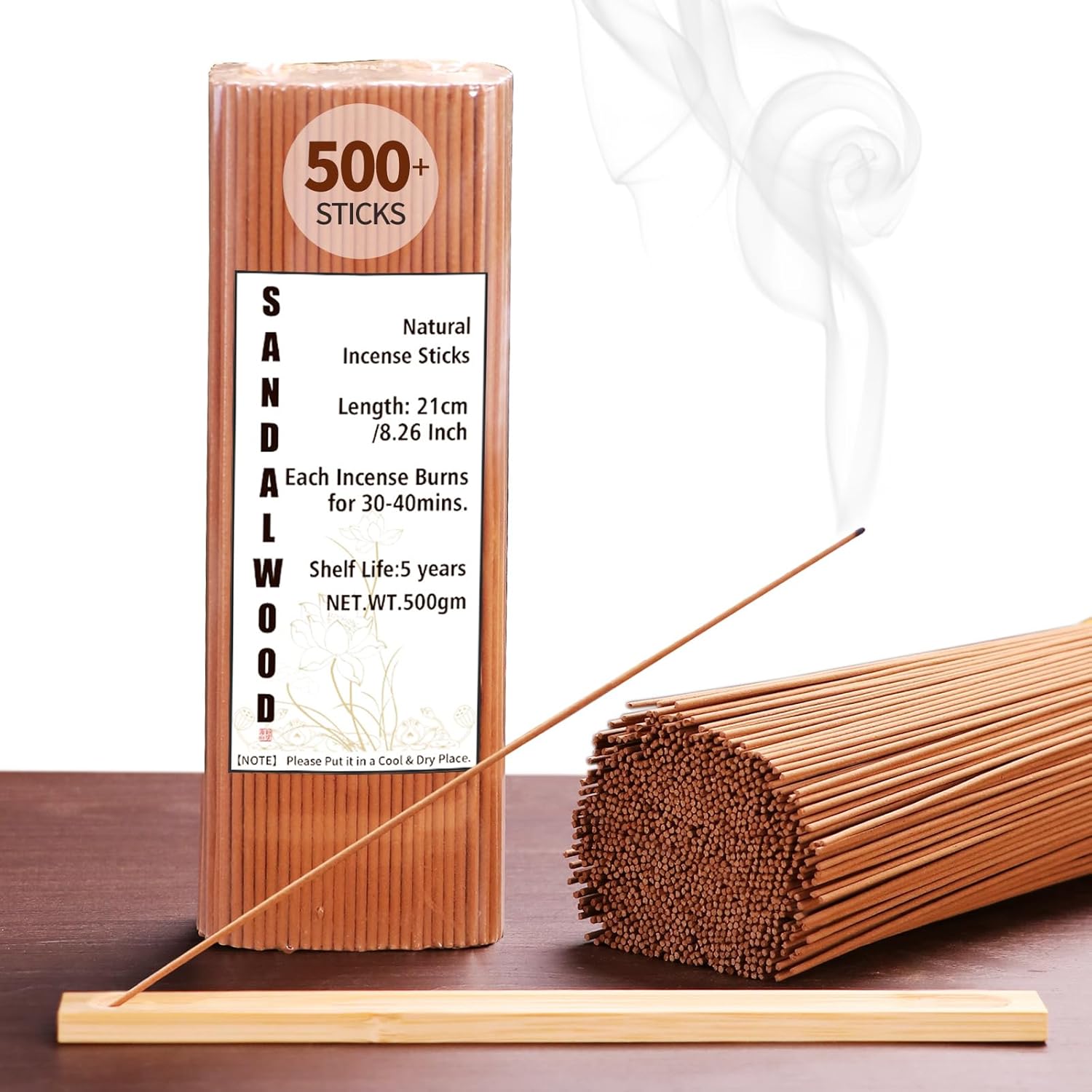 500pcs Incense Sticks with 2 Holders for Meditation and Relaxation