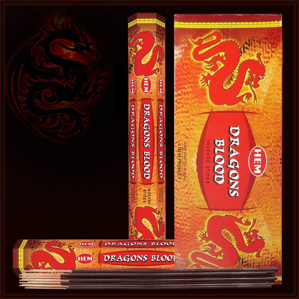 Dragons Blood Incense Sticks and Holder Set