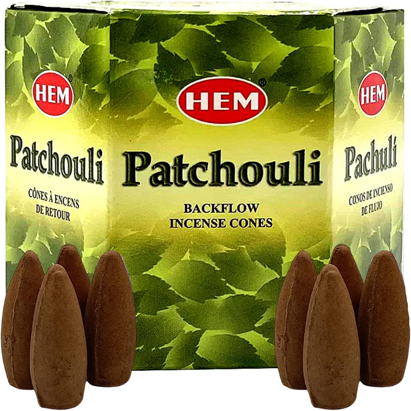 HEM Backflow Incense Cones Patchouli 40 Pack