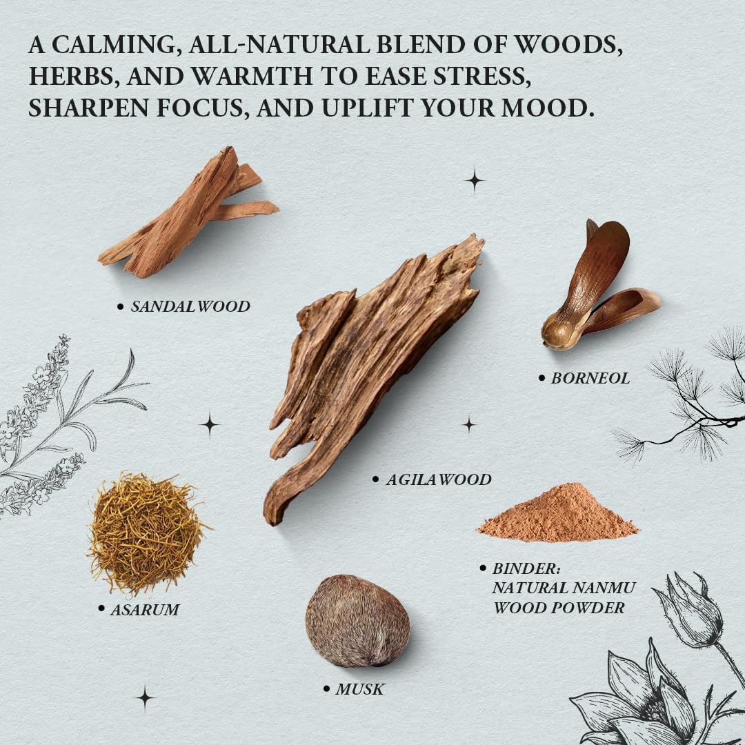 Meditate Focus Innergy Agarwood Incense Sticks 150 Count
