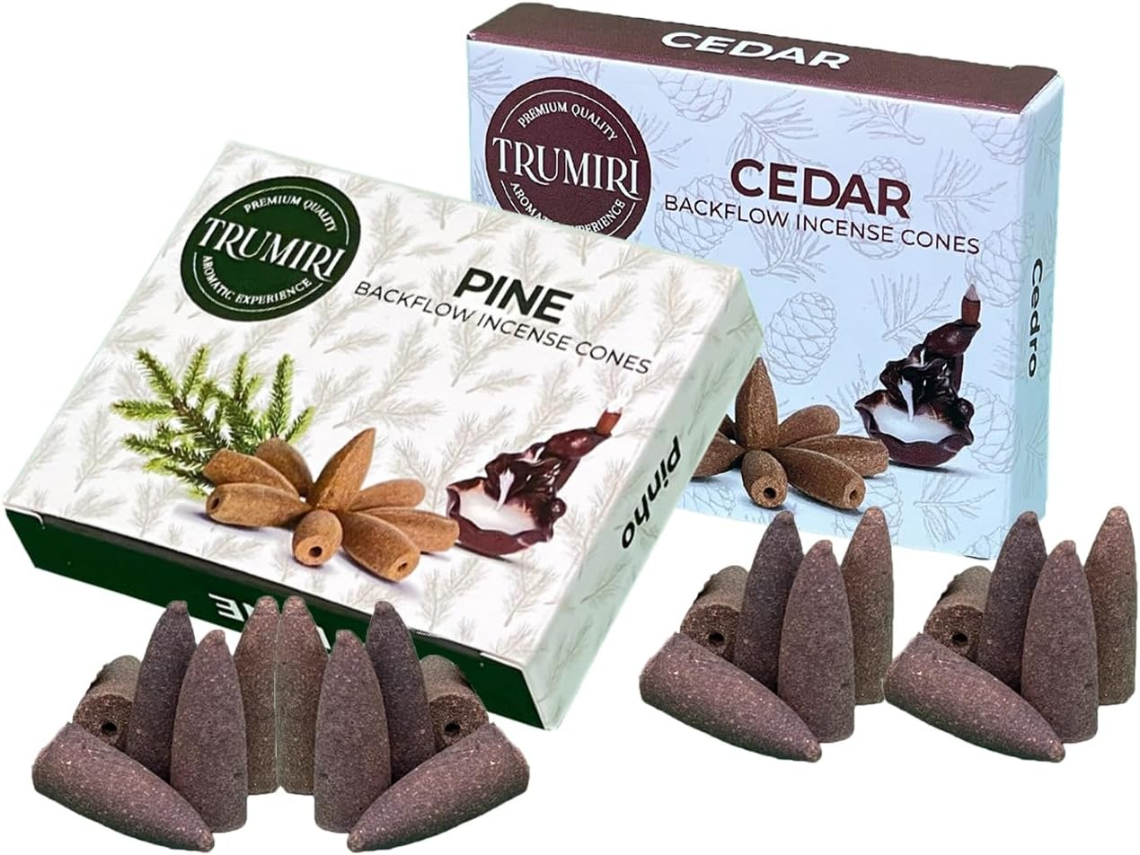 TRUMIRI Backflow Incense Cones - 20 Pack