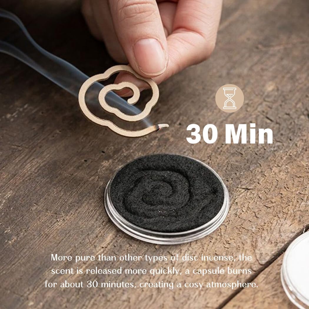 Agarwood Incense Coils Pack of 36 Natural Oud Spiral Fragrance
