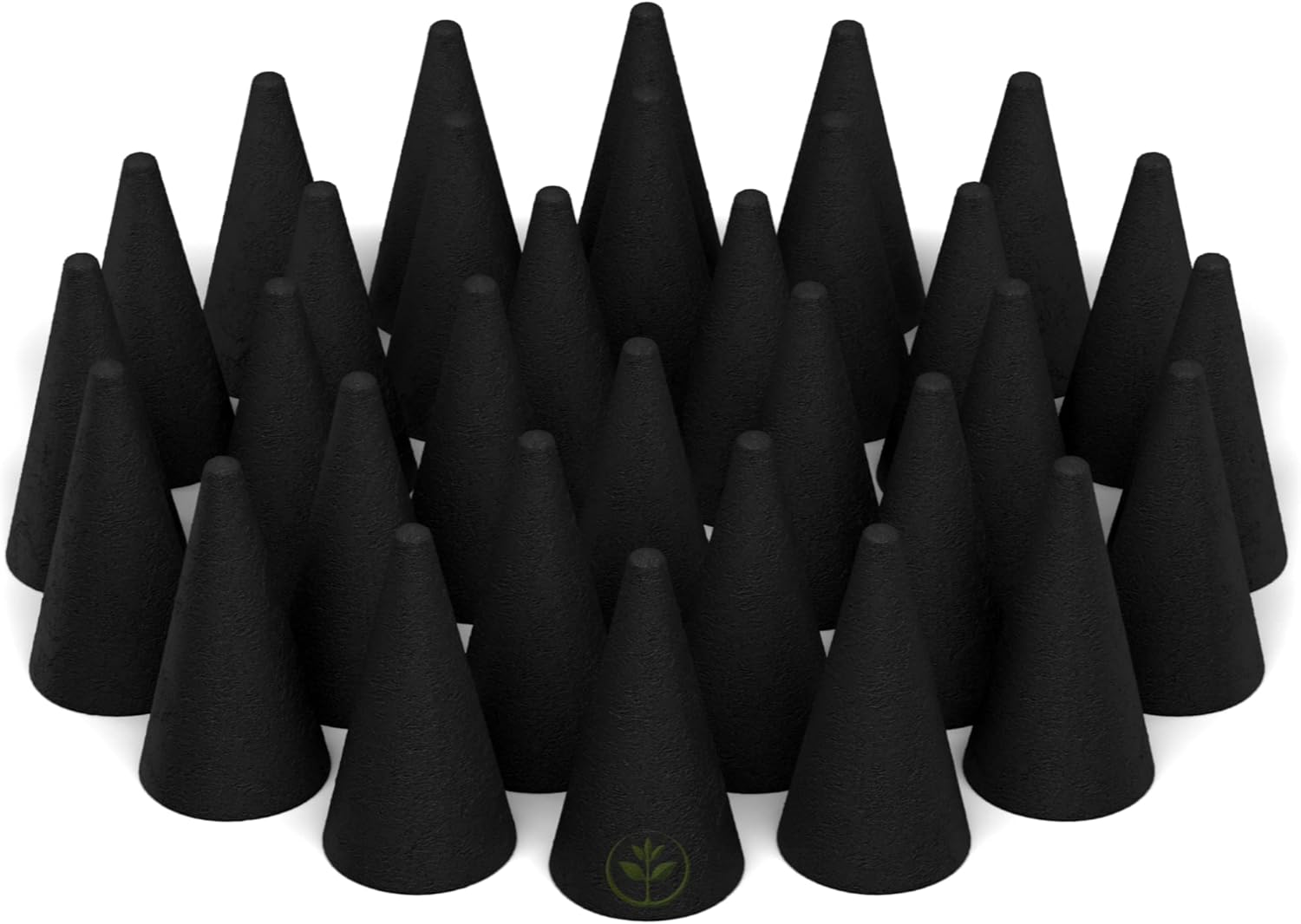 50 Natural Charcoal Incense Cones for DIY Aromatherapy
