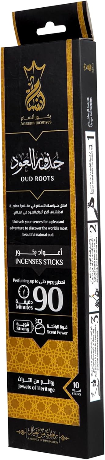 Oud Roots Incense 90 Minutes 10 Ct
