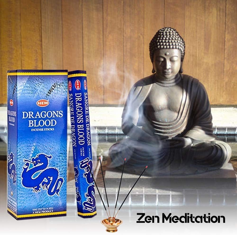 Asah 120 Incense Sticks Bulk Pack - 6 Boxes Dragons Blood Blue