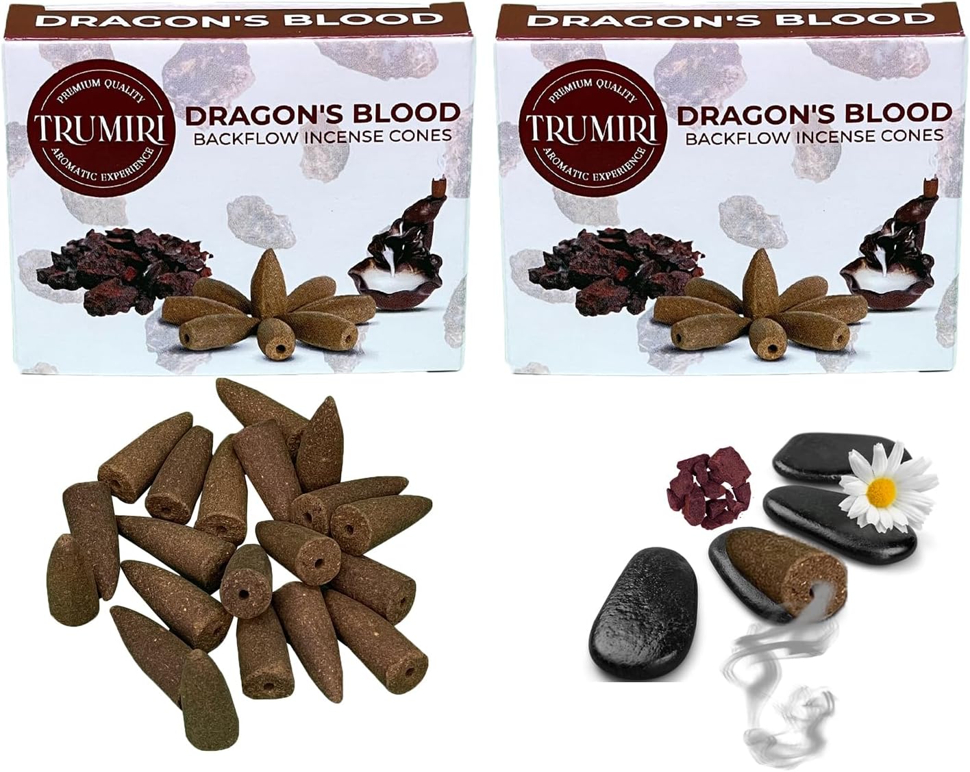 Dragons Blood Backflow Incense Cones Dual Pack