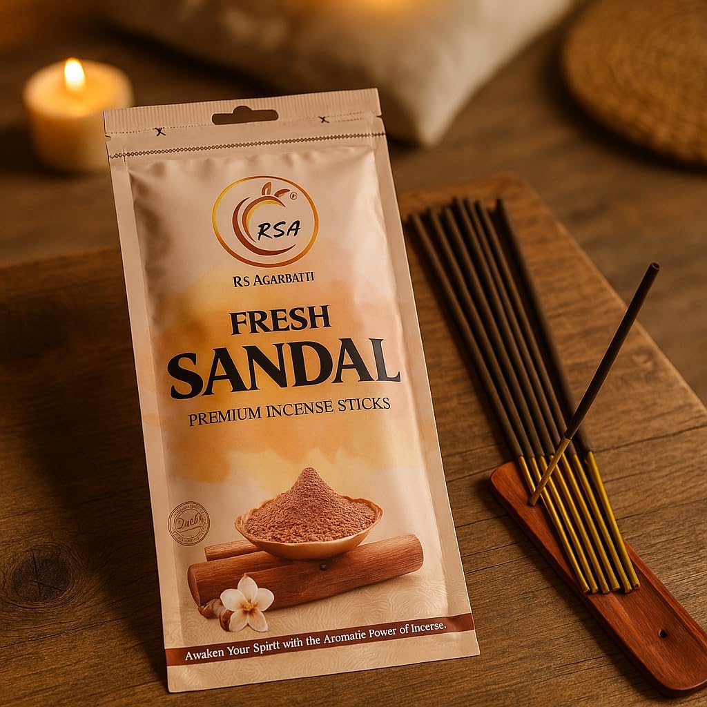 Hashcart Fresh Sandalwood Incense Sticks 65-70 Sticks Pack