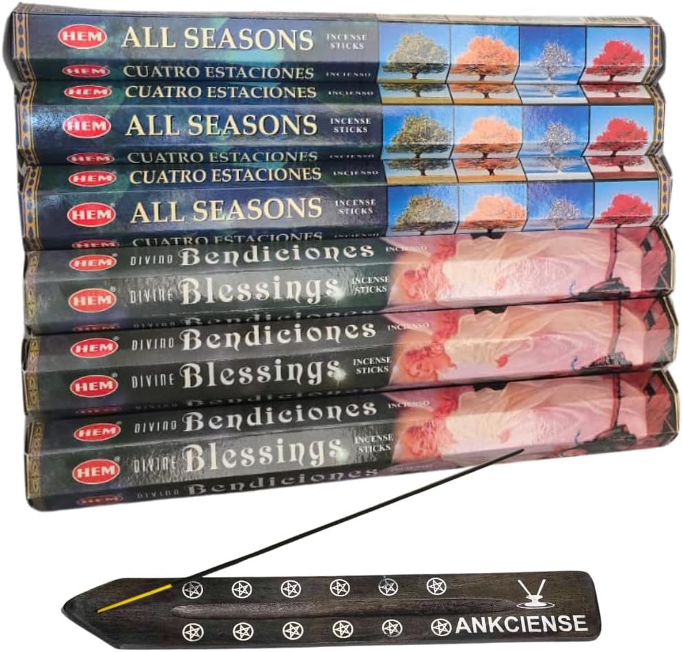 Sandalwood Vanilla Incense Bundle with Holder 120 Sticks