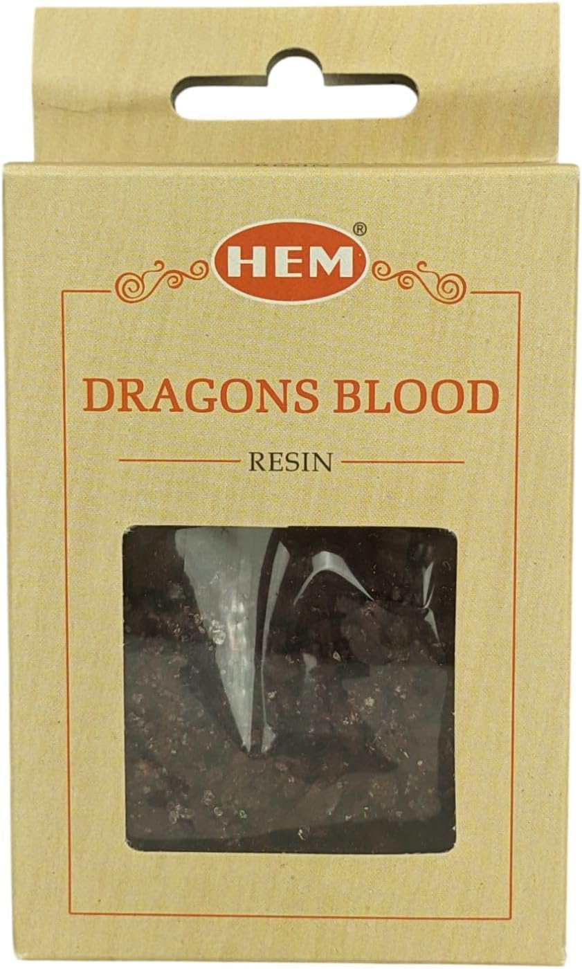 HEM Dragon Incense Resin for Charcoal Burning 30gm Natural Aroma Set