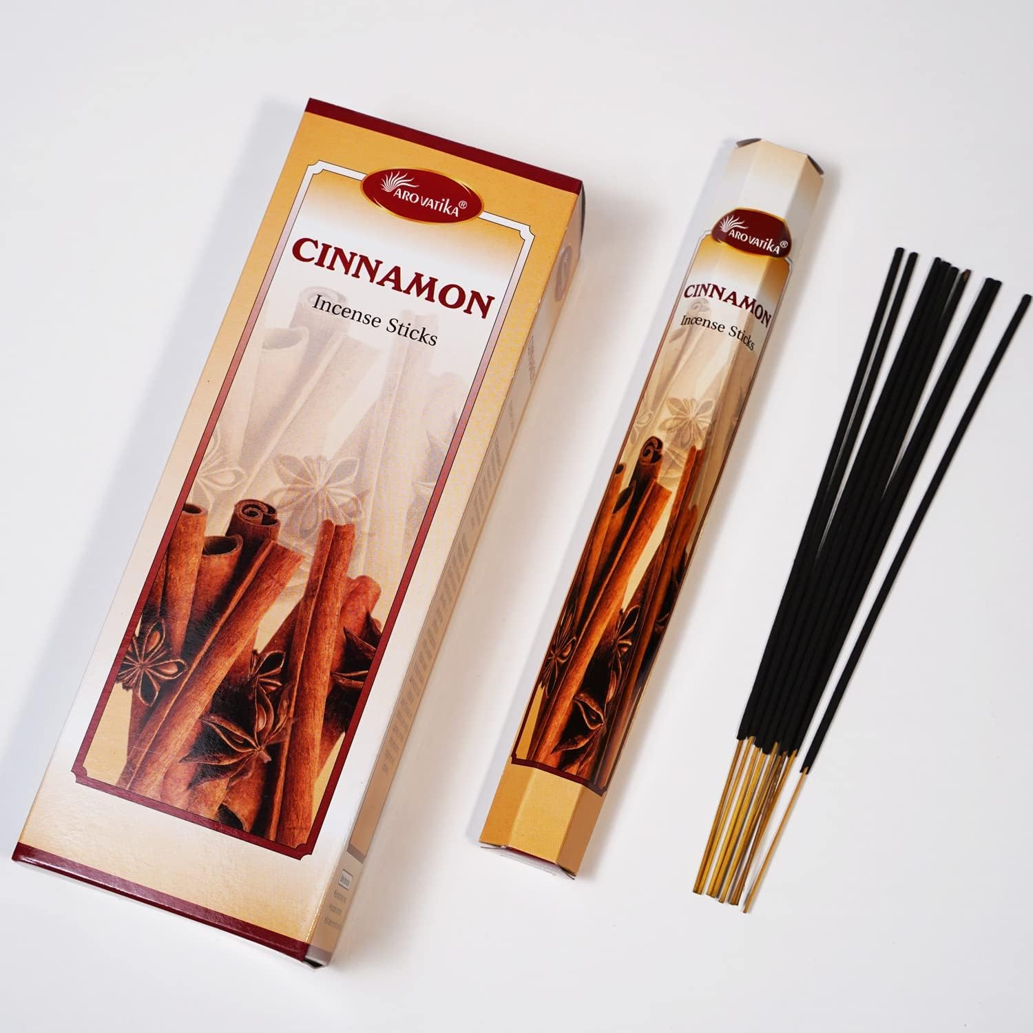 ARO VATIKA Cinnamon Hexa Incense Sticks Pack of 6