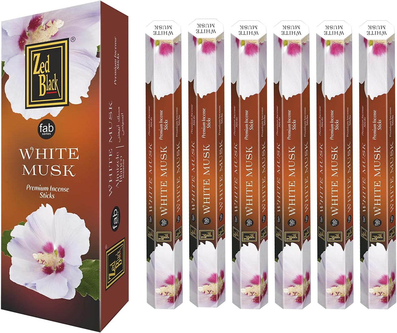 Zed Black White Musk Incense Sticks 120 Pieces