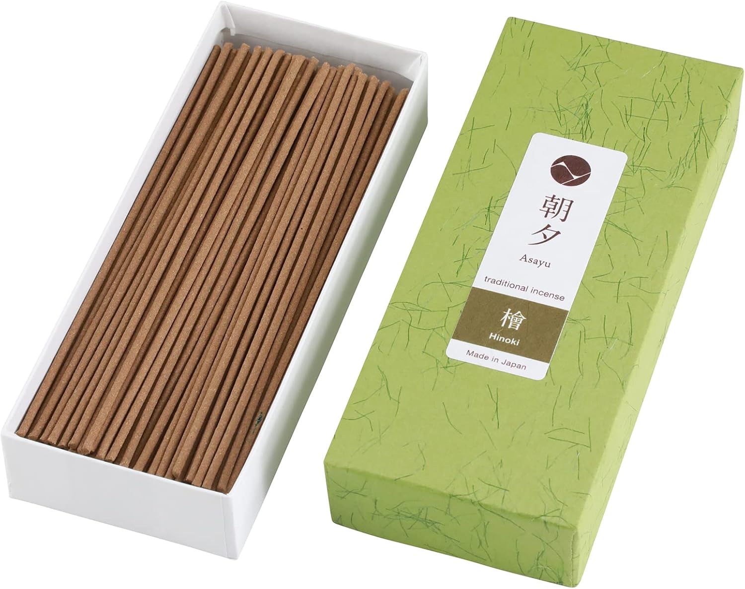 Asayu Japan Hinoki Cypress Incense Sticks 40g for Meditation and Yoga