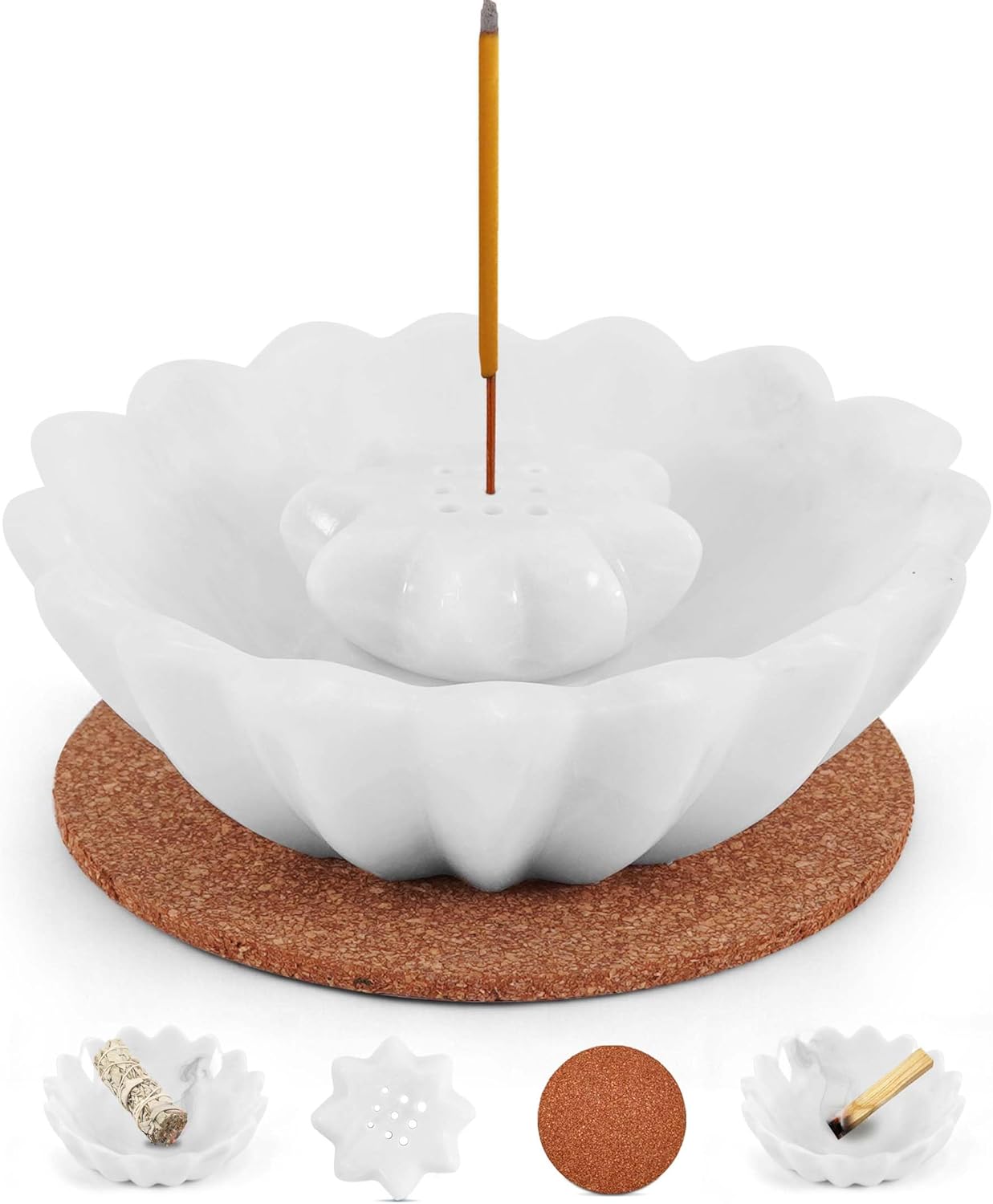 Radicaln Marble Incense Holder Set for Home Decor