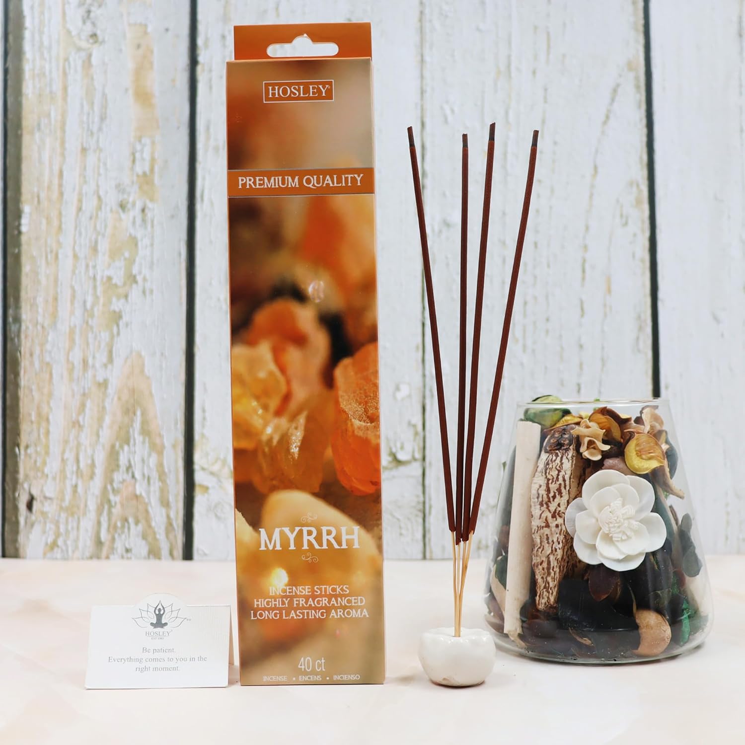 Hosley Myrrh Incense Sticks 240 Count Set