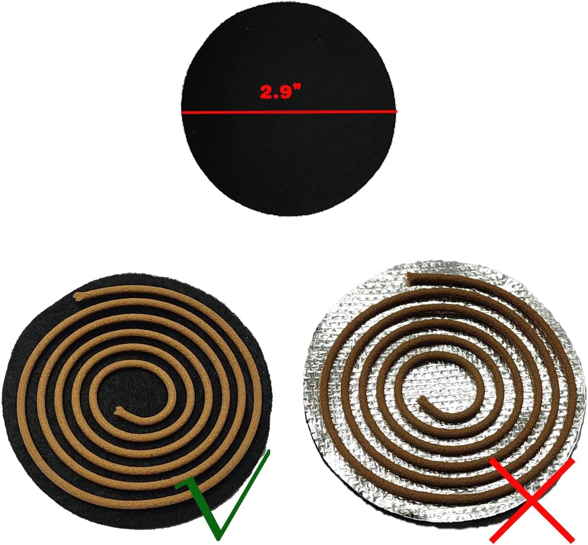 WORAMUK 48-Pack Lavender Sandalwood Coil Incense Set
