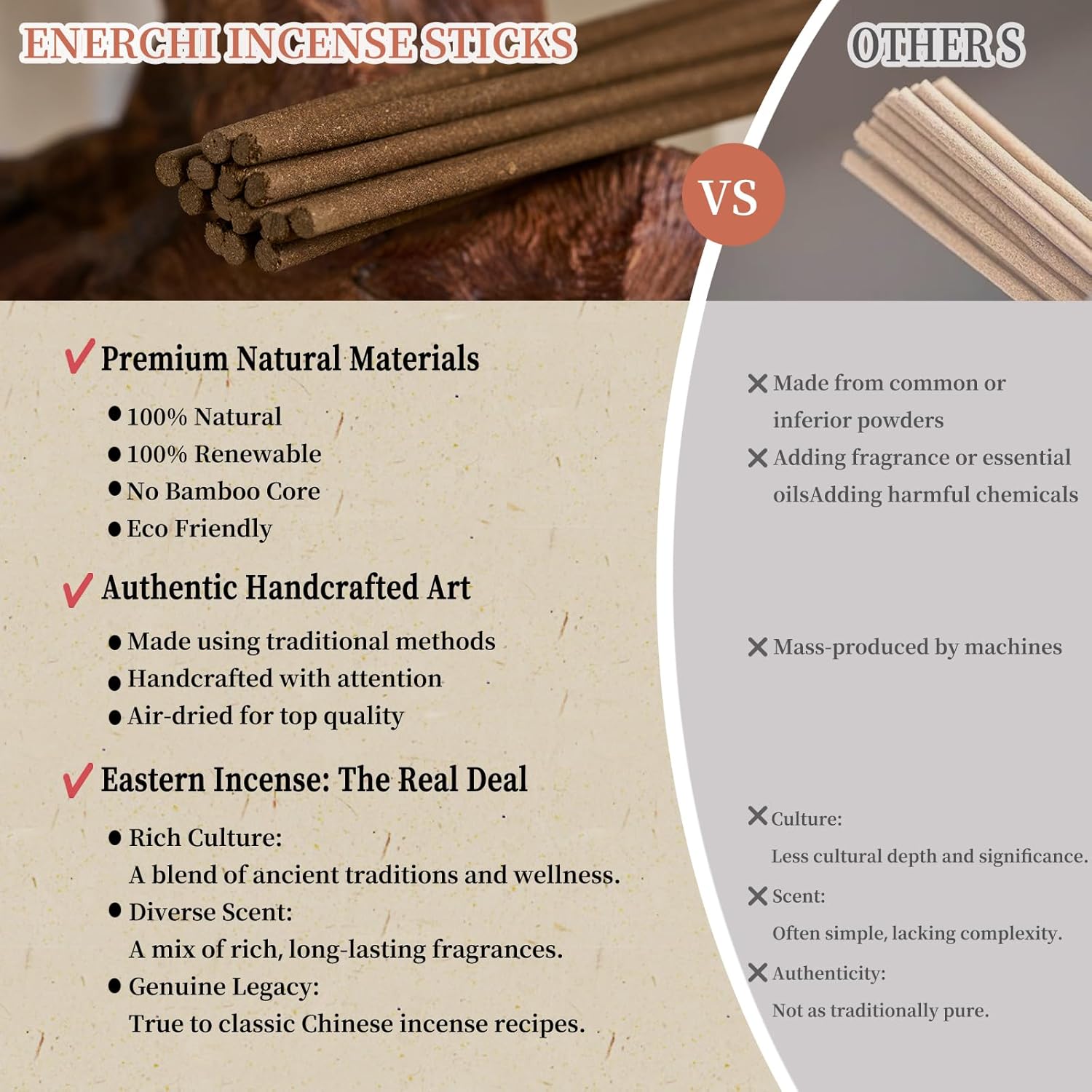Enerchi Spiritual Incense Sticks for Protection and Good Luck