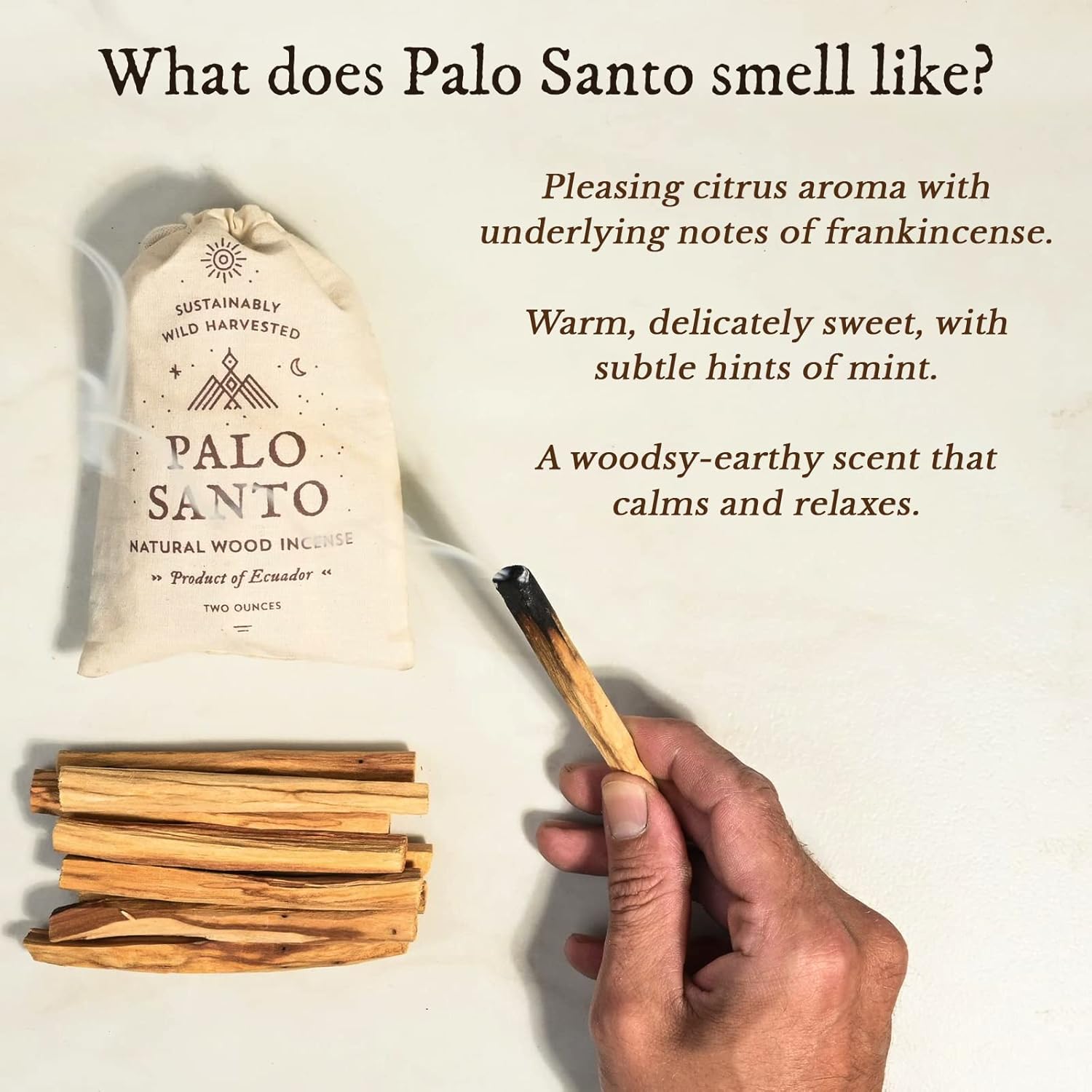 Shamans Market Palo Santo Incense Sticks - 2 oz Bag - Natural Purifying
