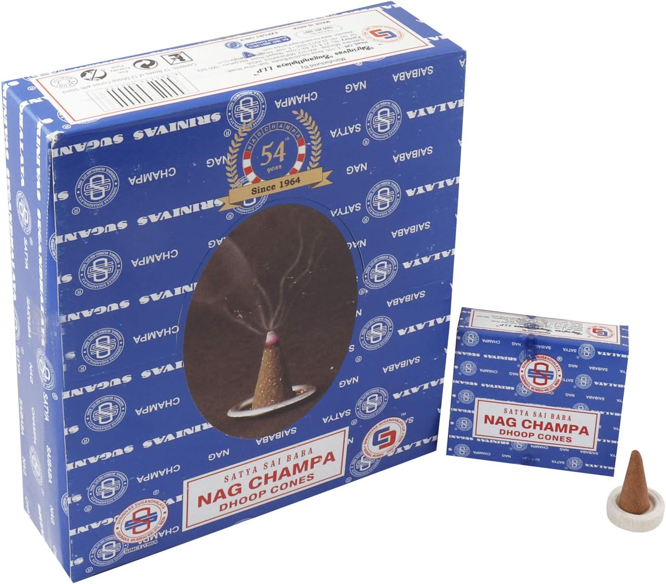 Satya Nag Champa Incense Cones 12 Pack