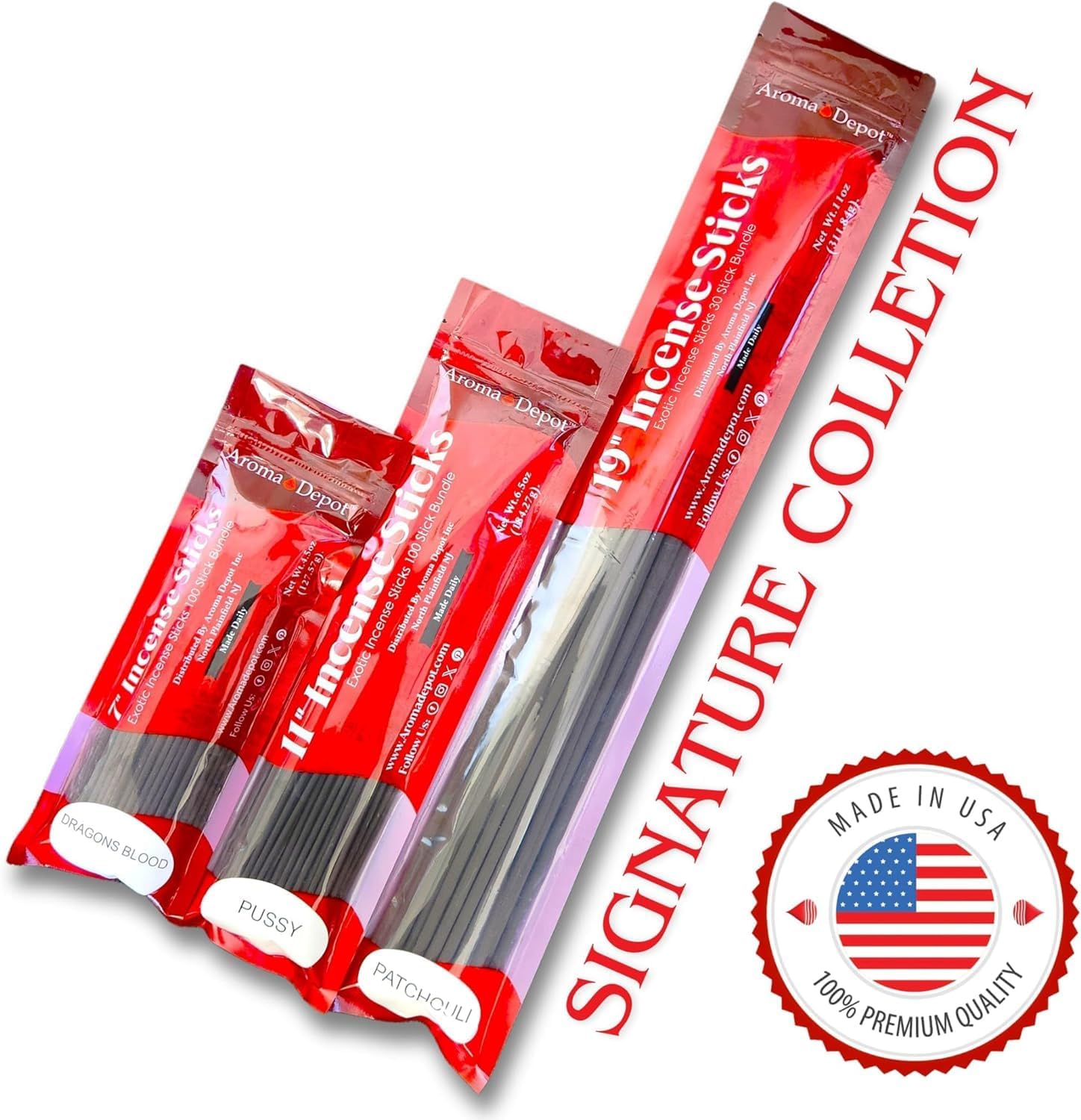 Nag Champa Incense Sticks - 11 Natural Burn for 45-60 Min