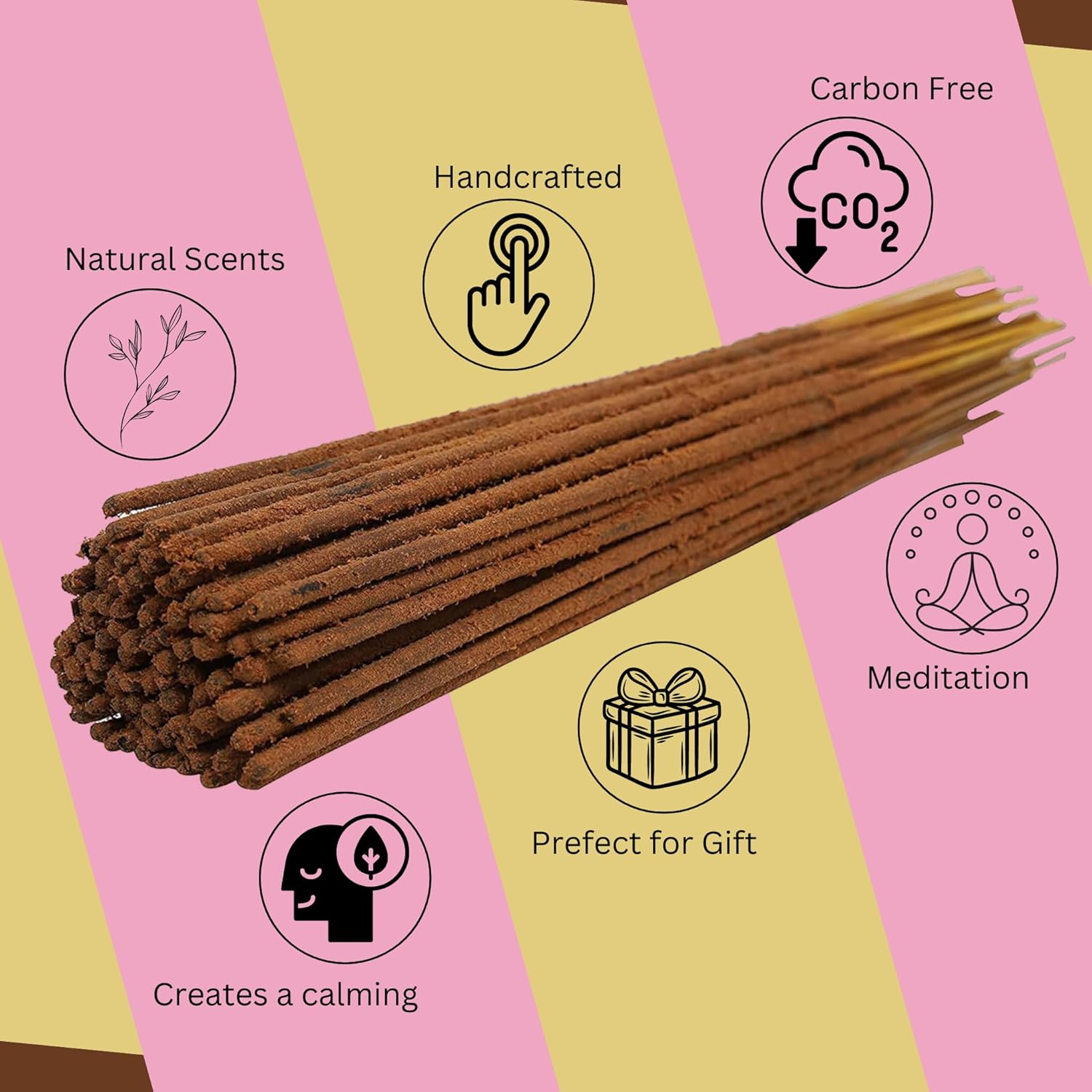 Bless Nag Champa Natural Handmade Incense Sticks 100 Sticks