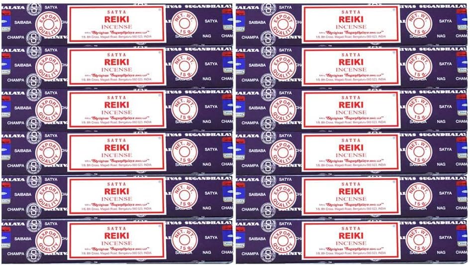 Satya Reiki Incense Sticks 12 Count - Nag Champa