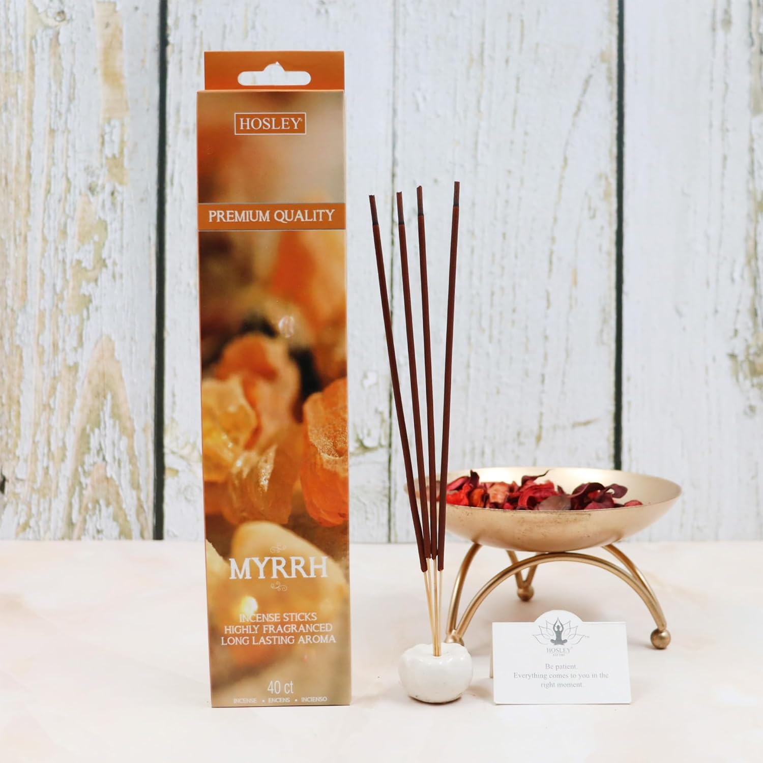 Hosley Myrrh Incense Sticks 240 Count Set