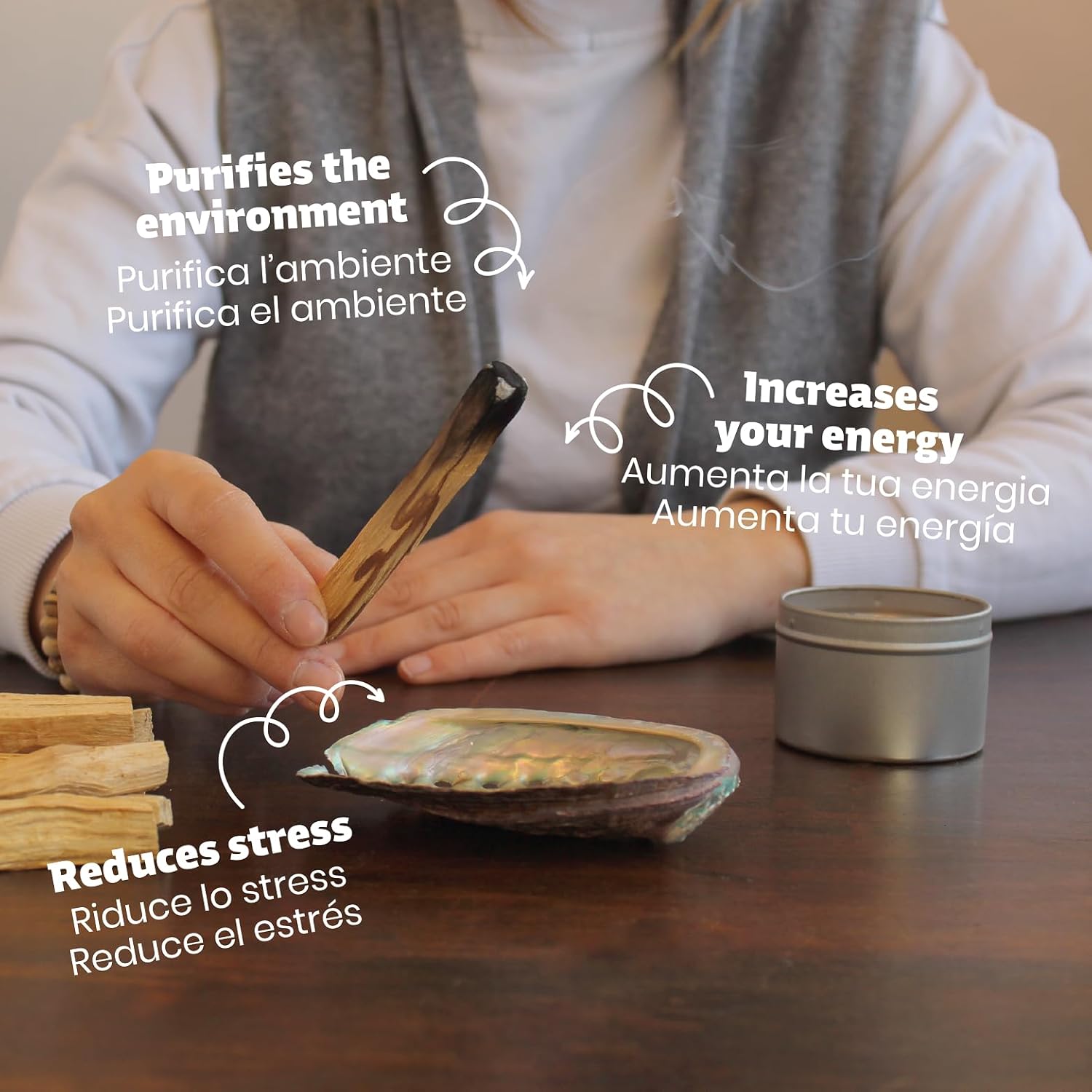 NIRDOSH Natural Palo Santo Sticks 25 Pack for Yoga and Meditation