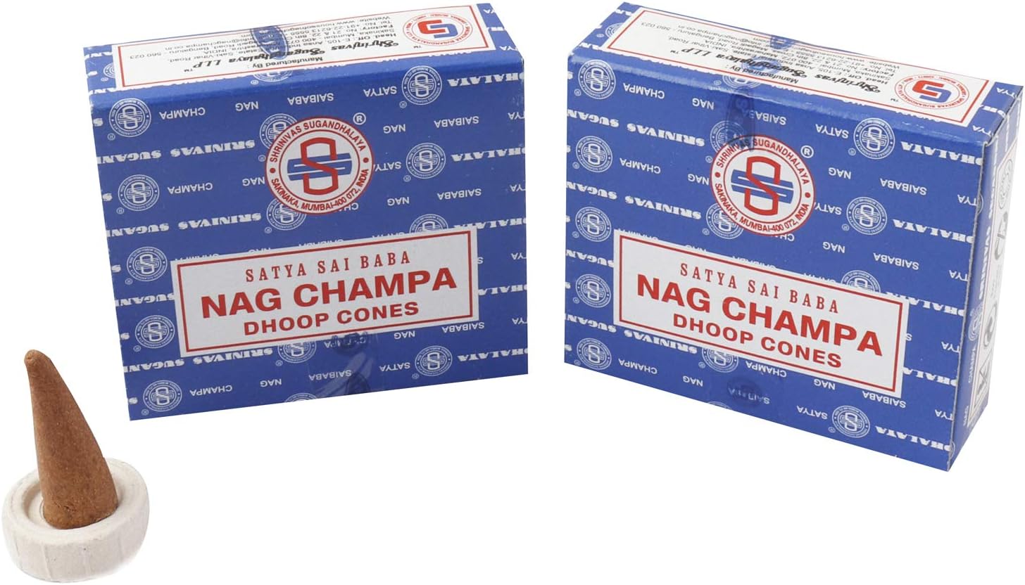 Satya Nag Champa Incense Cones 12 Pack