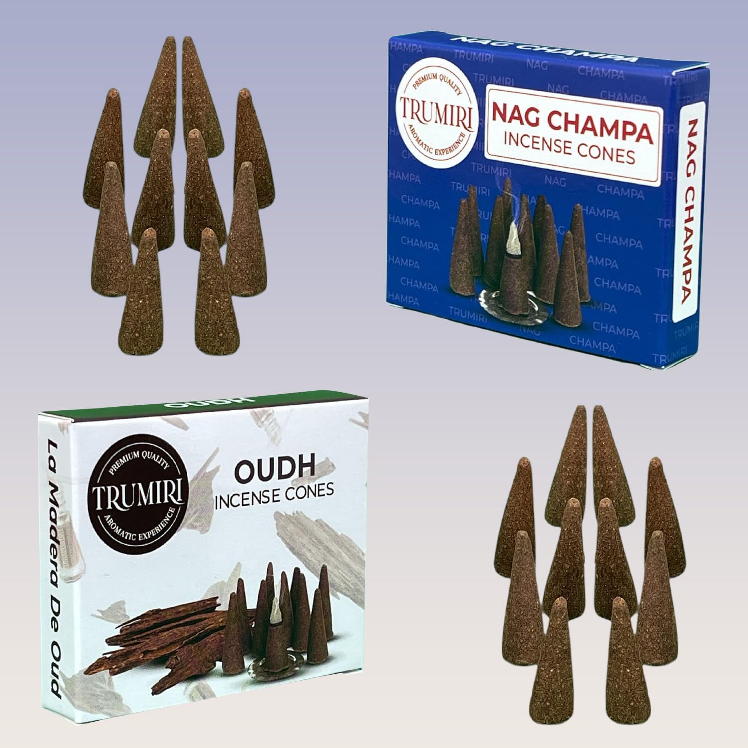 TRUMIRI Incense Cones - 20 Piece Combo Pack