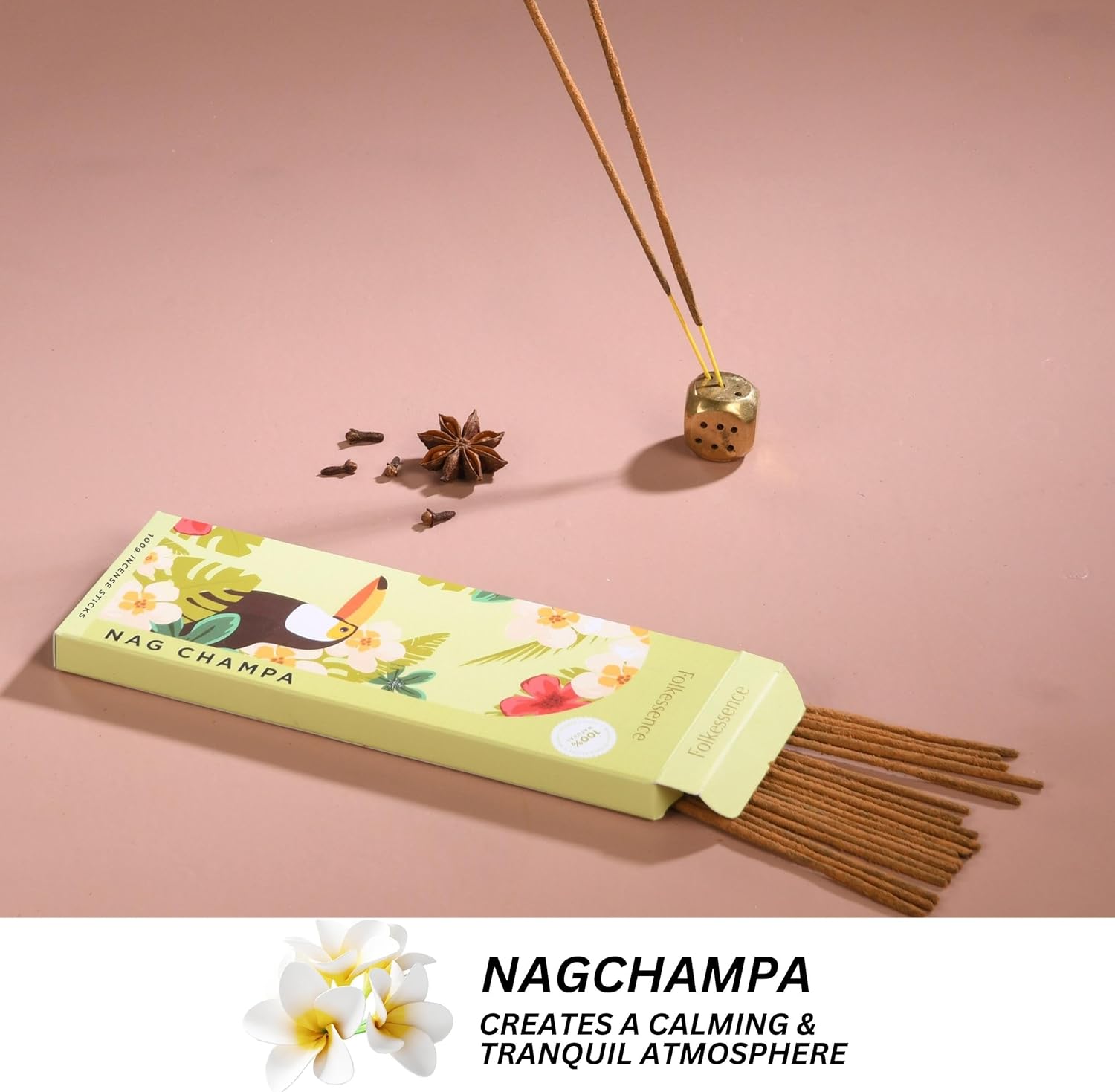 Folkulture Nag Champa Incense Sticks Set