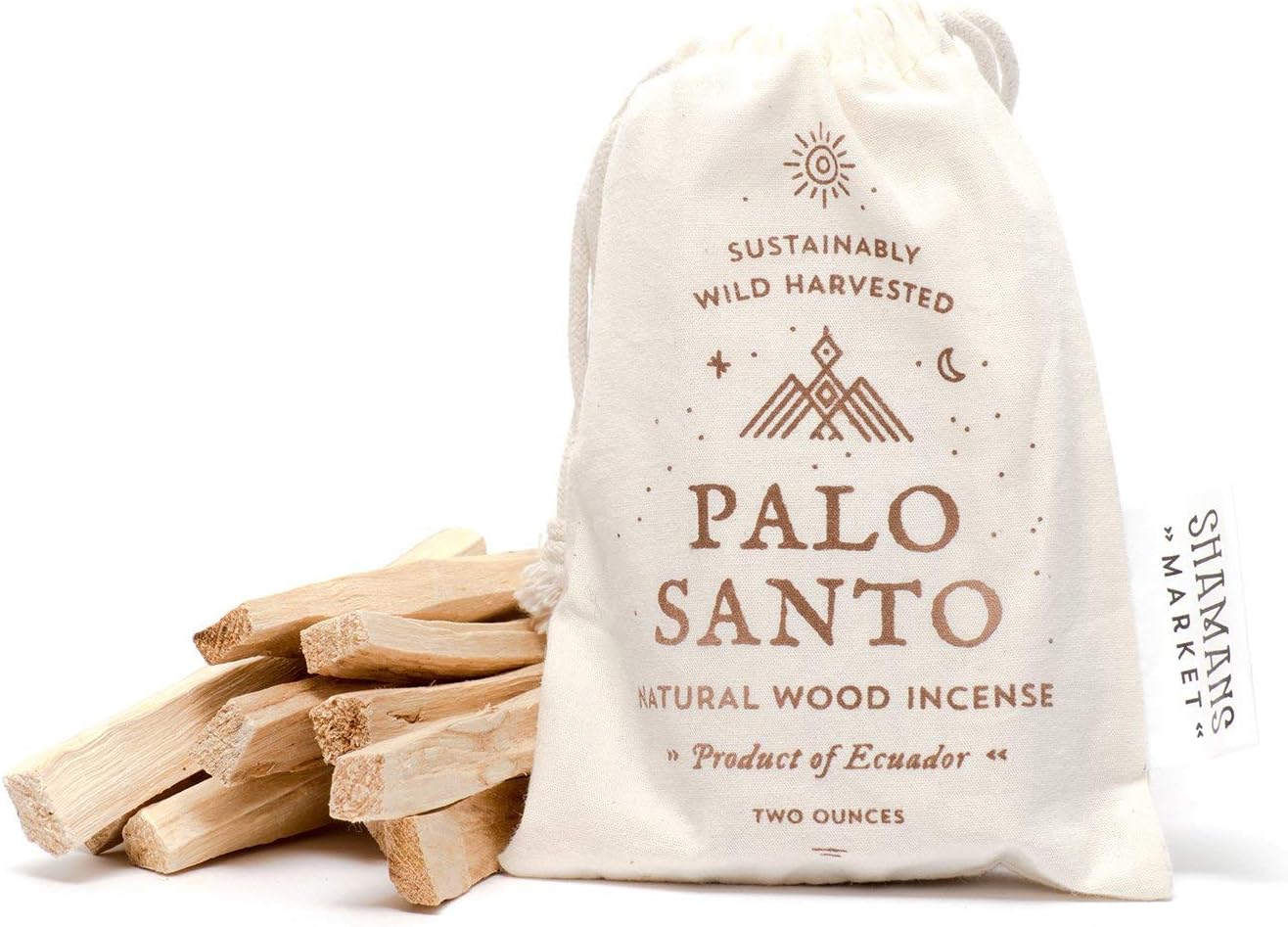 Shamans Market Palo Santo Incense Sticks - 2 oz Bag - Natural Purifying