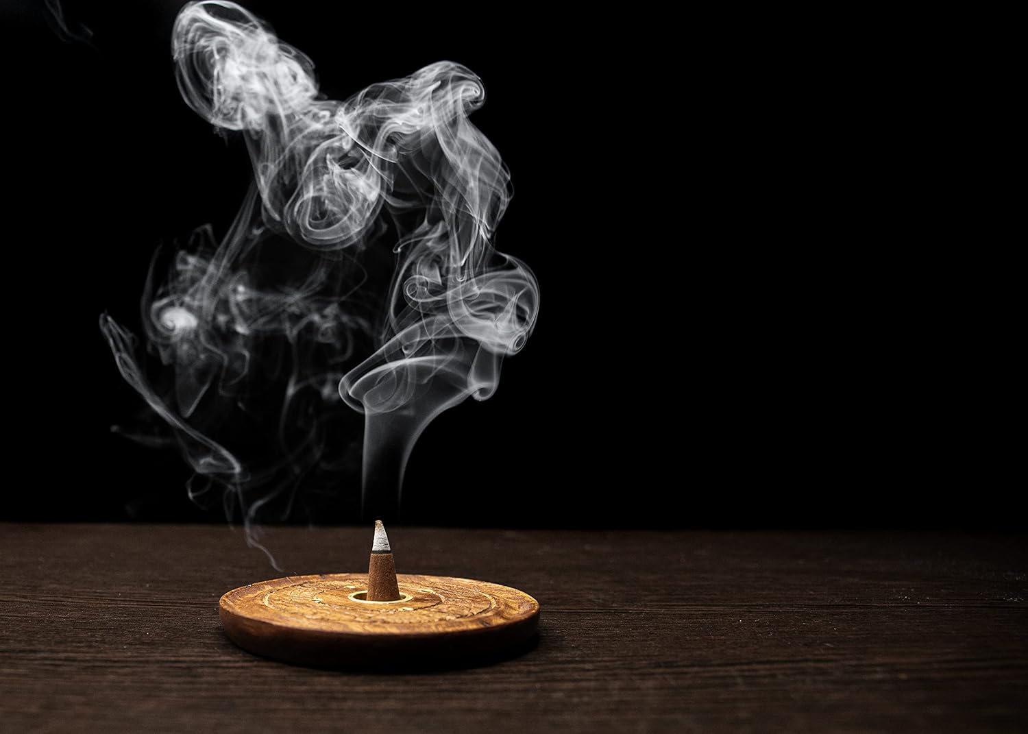 Traditional Handmade Hardwood Incense Cone Holder