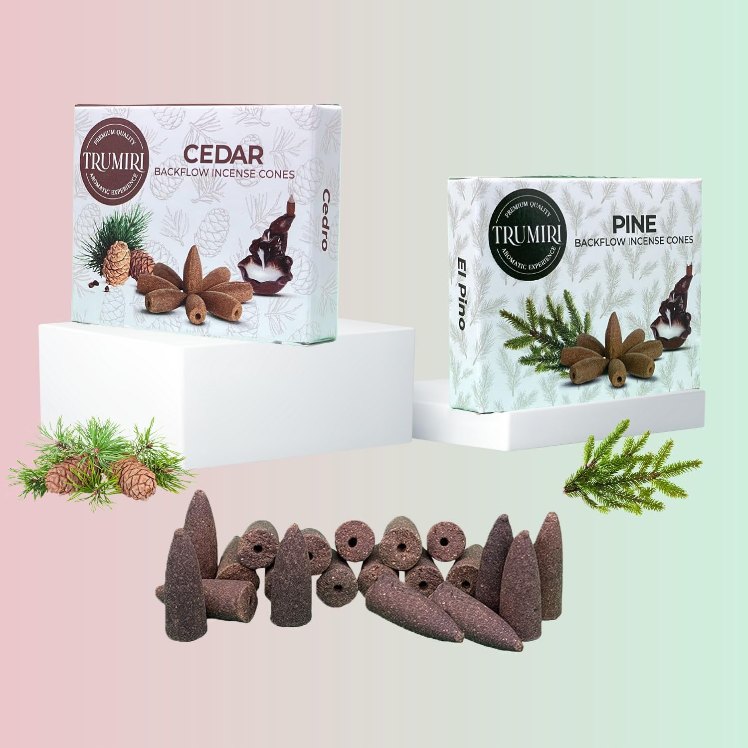TRUMIRI Backflow Incense Cones - 20 Pack