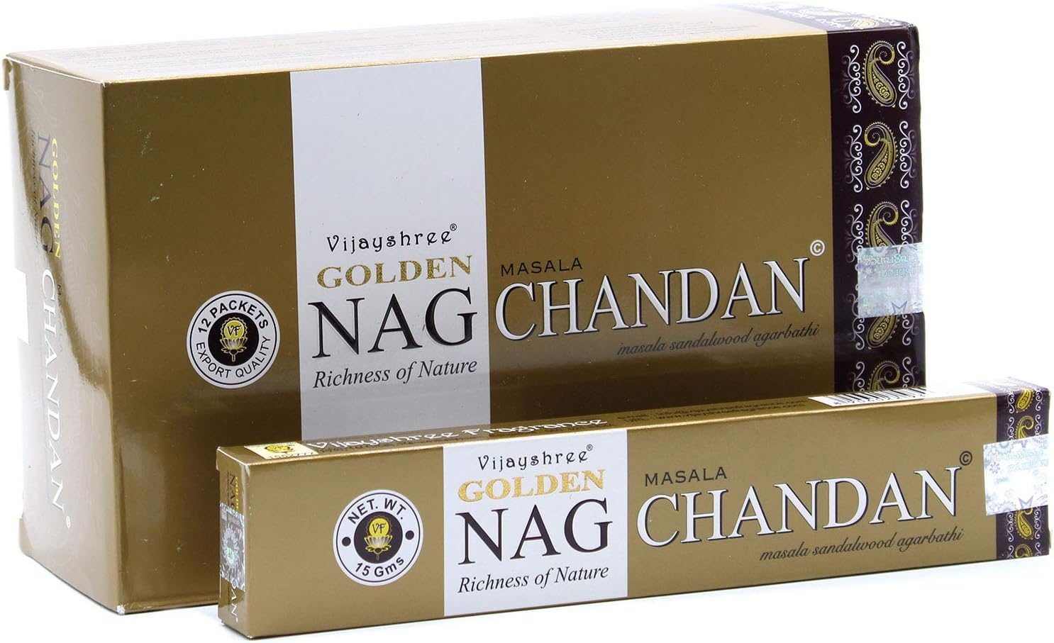 Golden Nag Chandan Masala Agarbathi Incense Sticks 180g