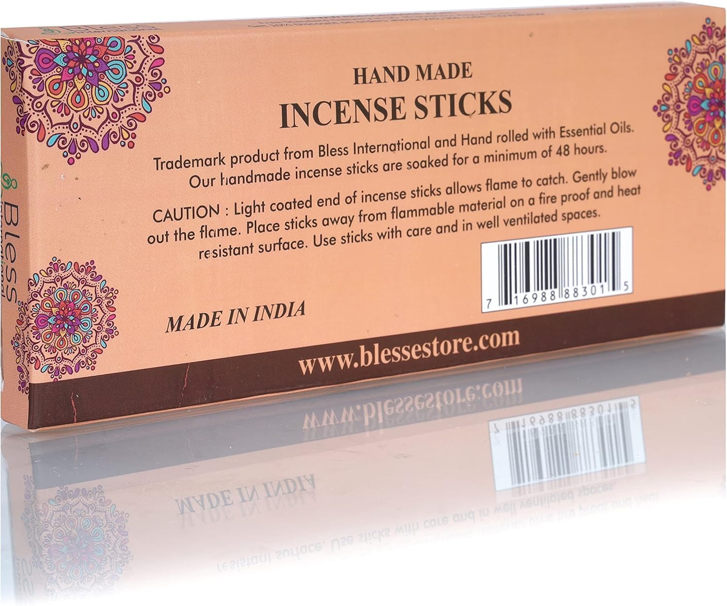 Bless Frankincense and Myrrh Natural Handmade Incense Sticks 80 Sticks