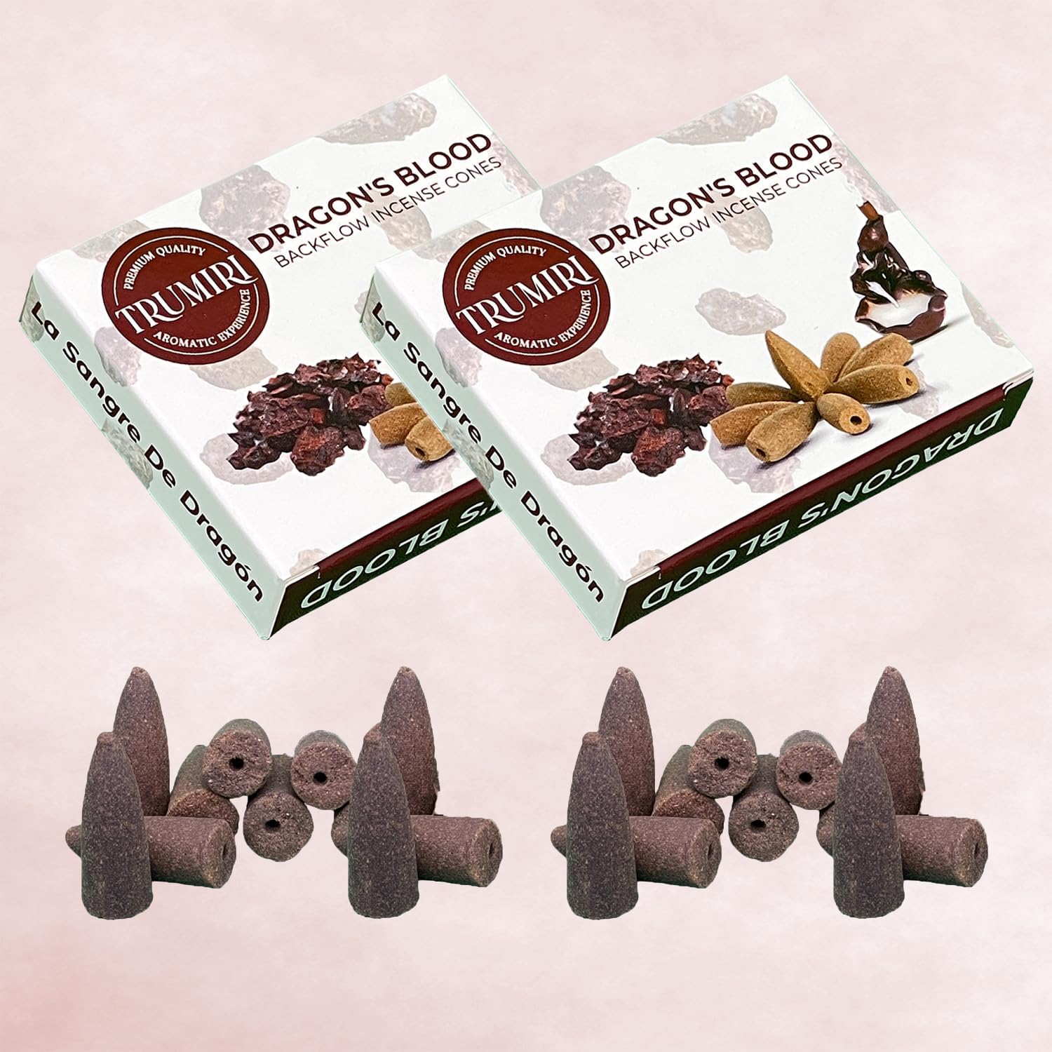 Dragons Blood Backflow Incense Cones Dual Pack