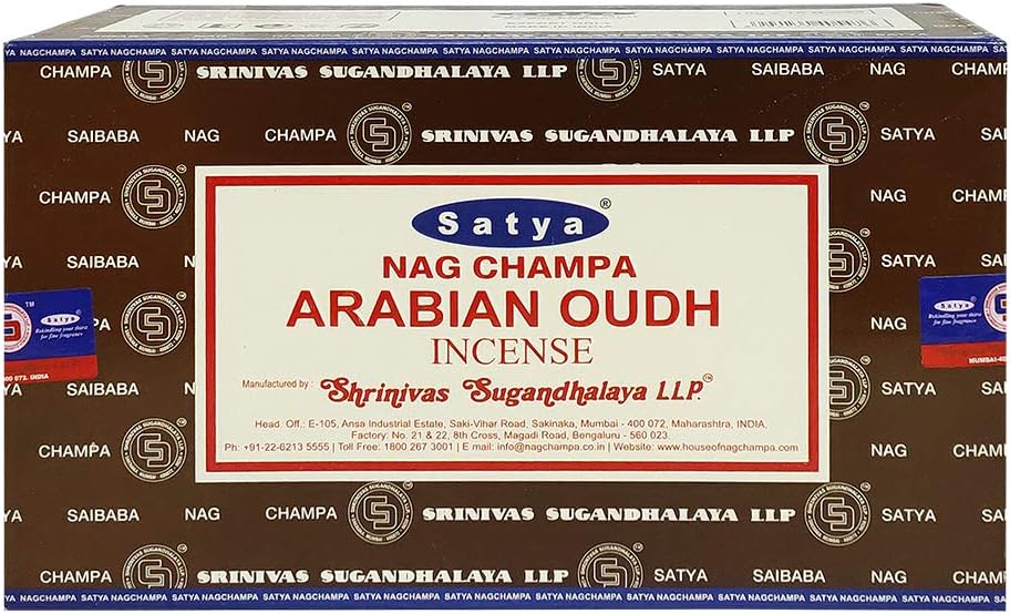 Satya Nag Champa Oudh Incense Sticks Pack of 12