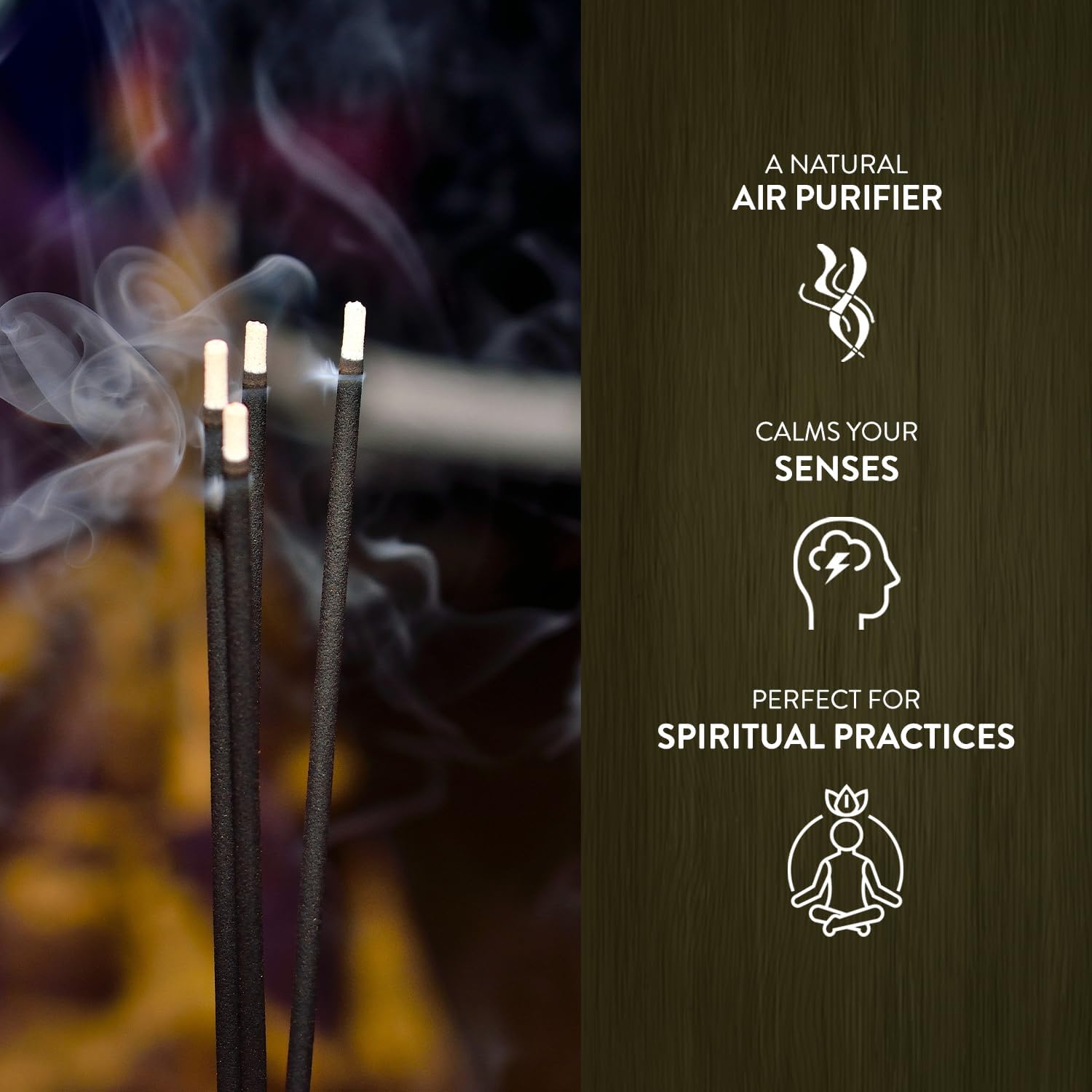 HEM Mukhalat Oudh Incense Sticks 120 Sticks 6 Boxes 9 Inches Long