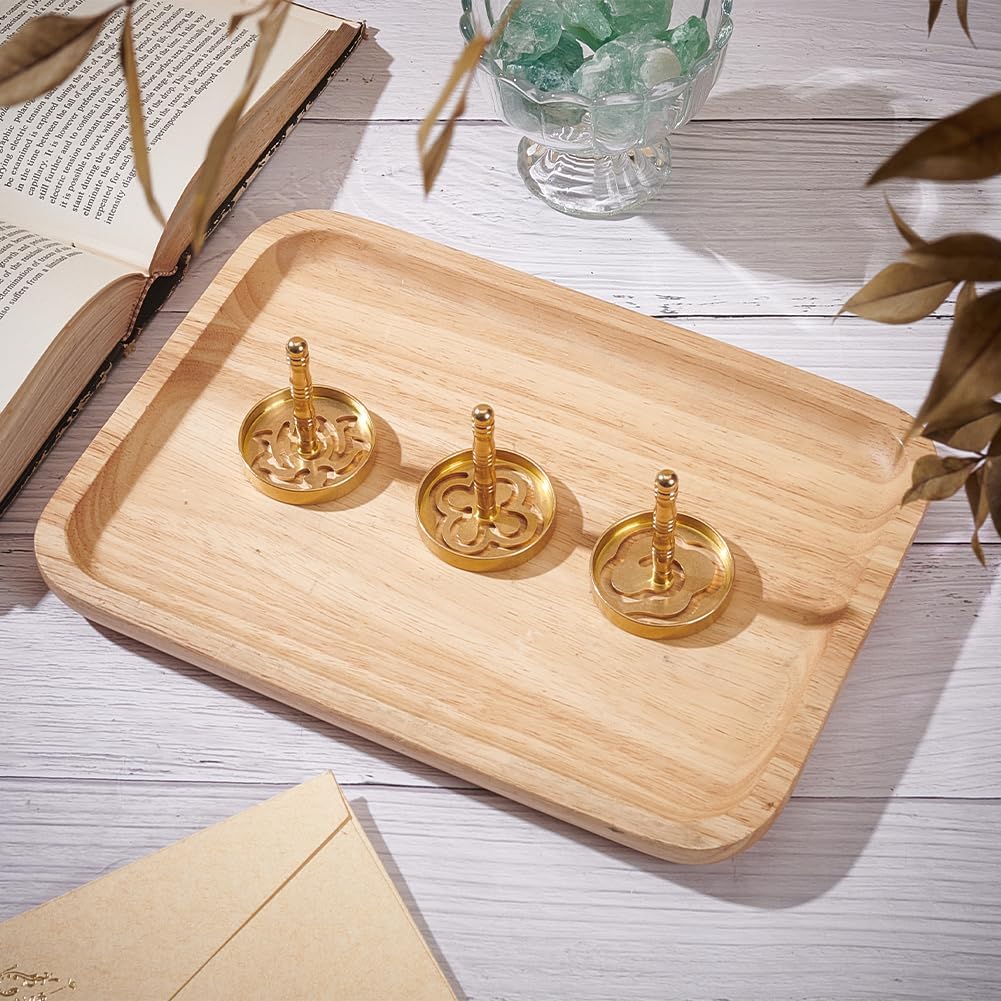 WEBEEDY 3 Pcs Brass Incense Pressing Tools